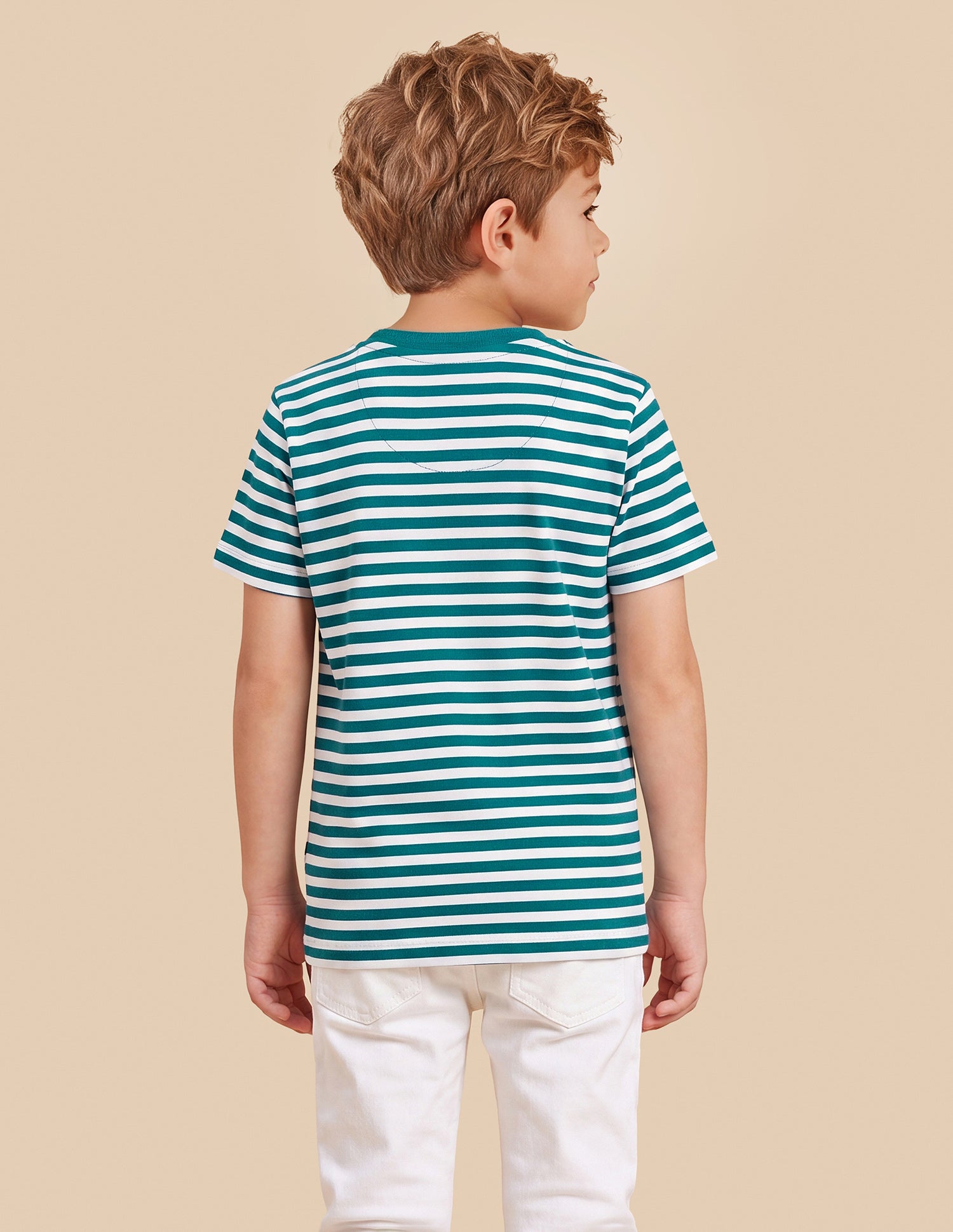 Horizontal Striped Regular Fit T-Shirt Green - U.S. Polo Assn. India | Large
