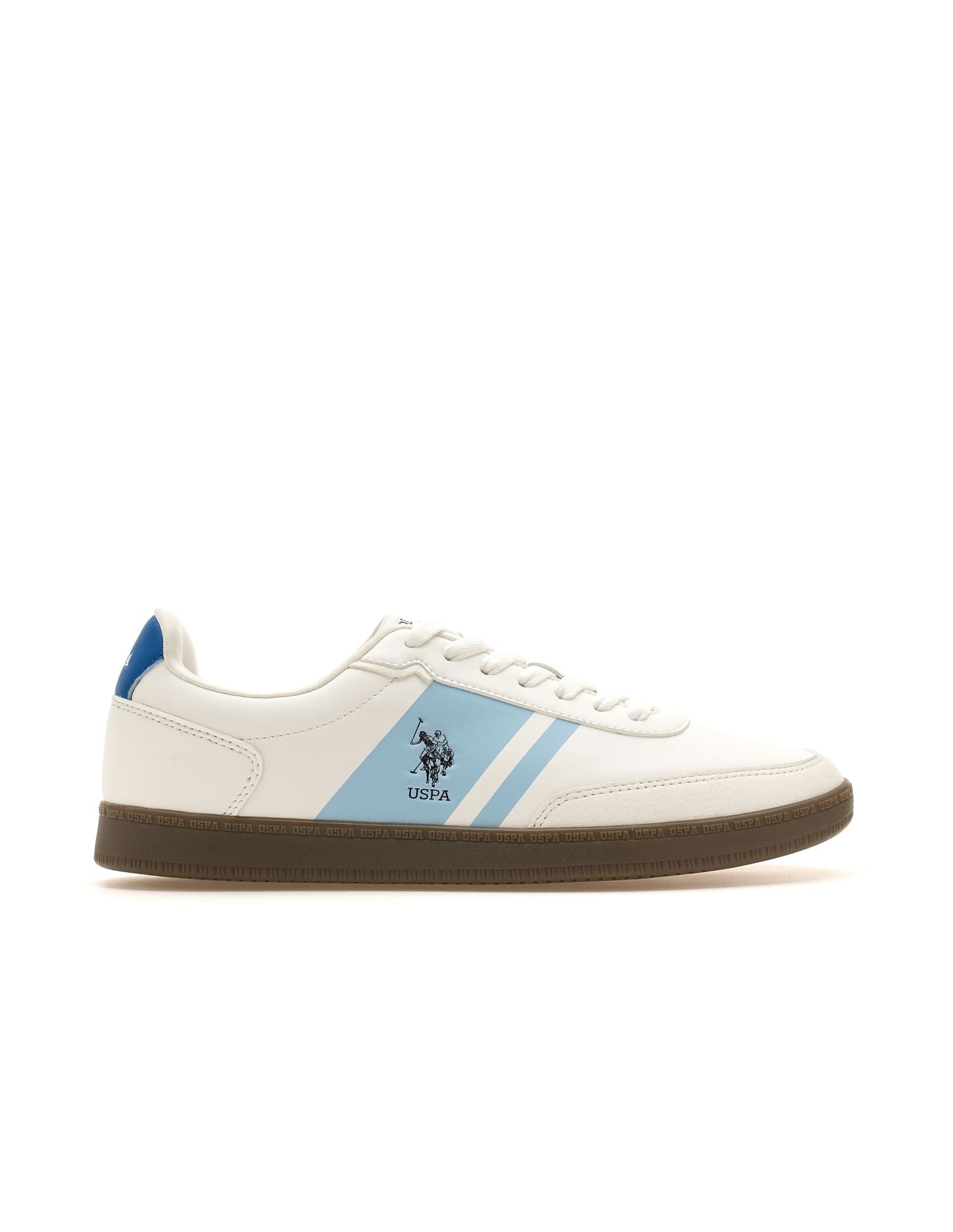 Men Hilton Colourblocked Sneakers Off White - U.S. Polo Assn. India | Large