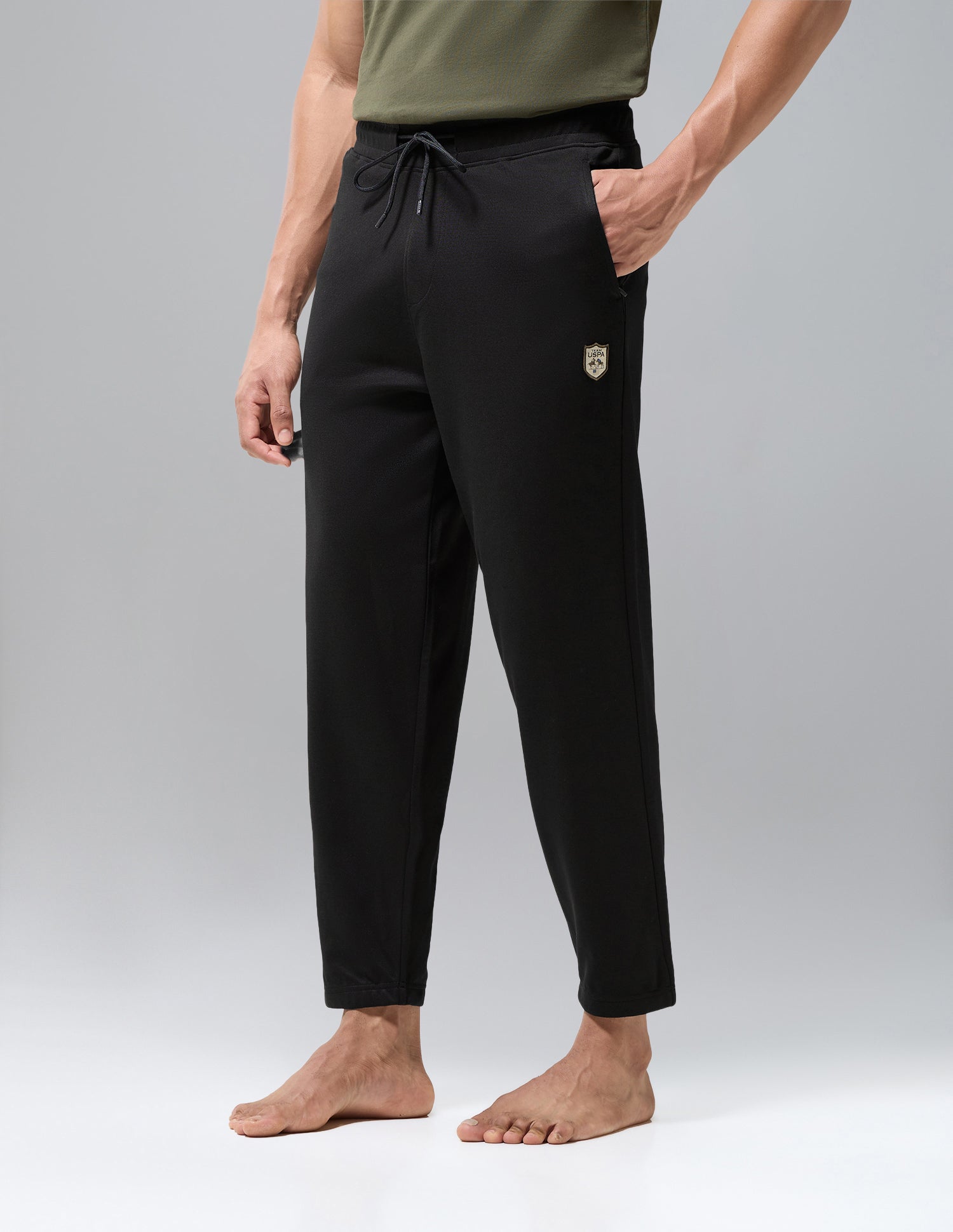 Comfort Fit Heavyweight Fleece OJ011 Joggers Black - U.S. Polo Assn. India | Large