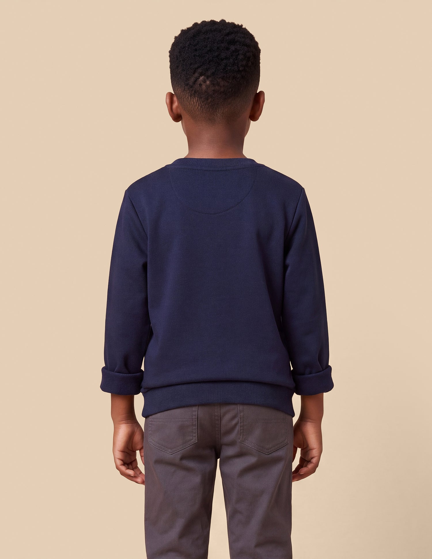 Brand Embroidered Regular Fit Sweatshirt Navy - U.S. Polo Assn. India | Large
