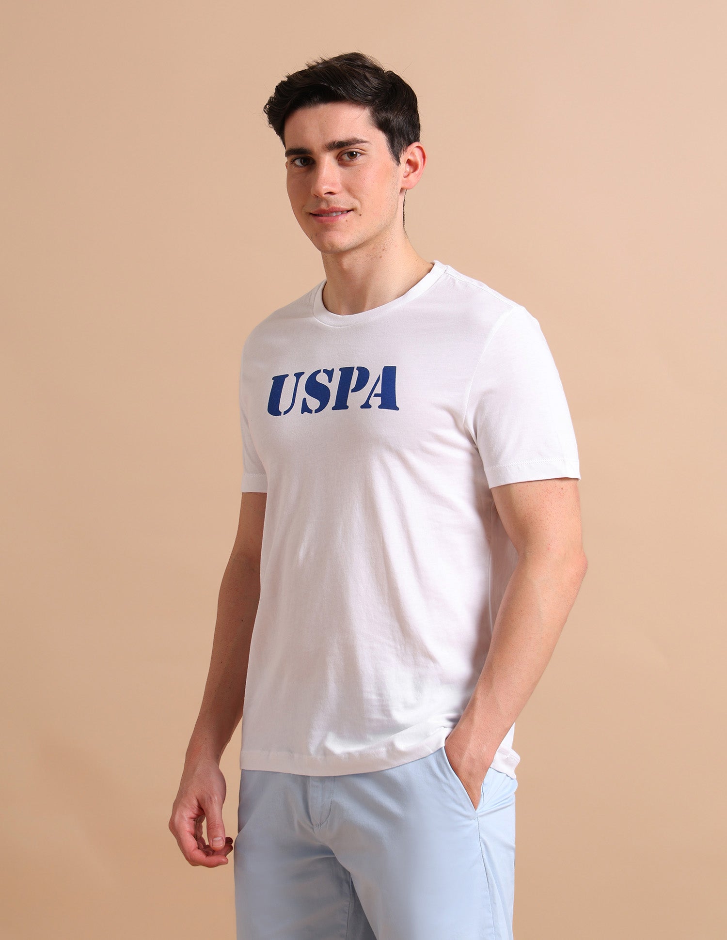 Contrast Logo T-Shirt White - U.S. POLO ASSN. | Large