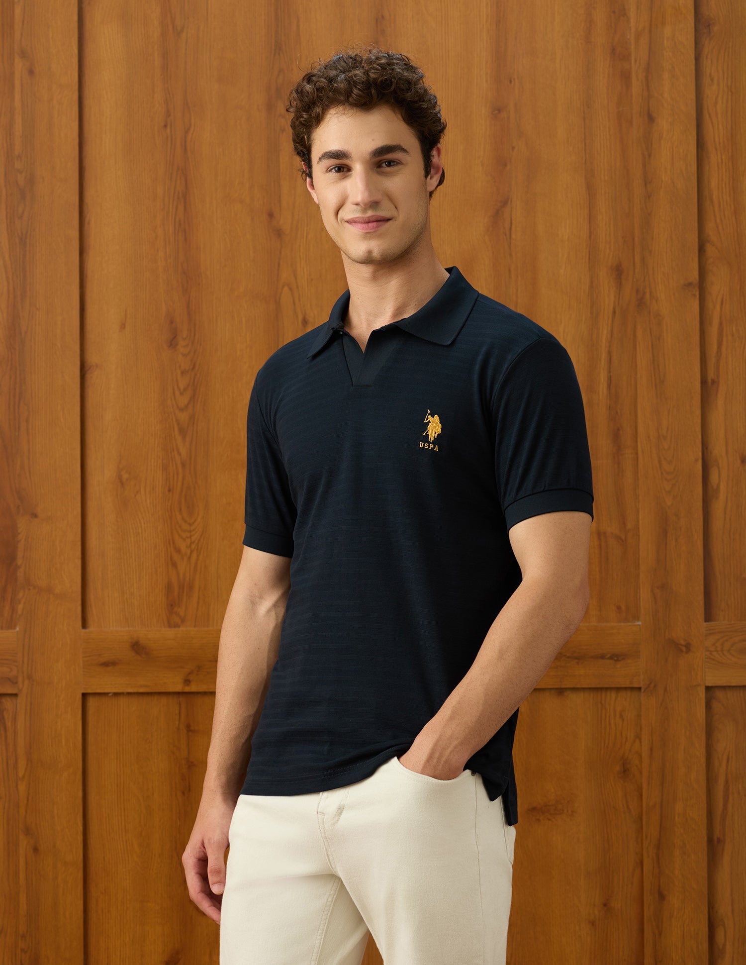 Slim Fit Elvenado Polo Shirt Navy - U.S. Polo Assn. India | Large