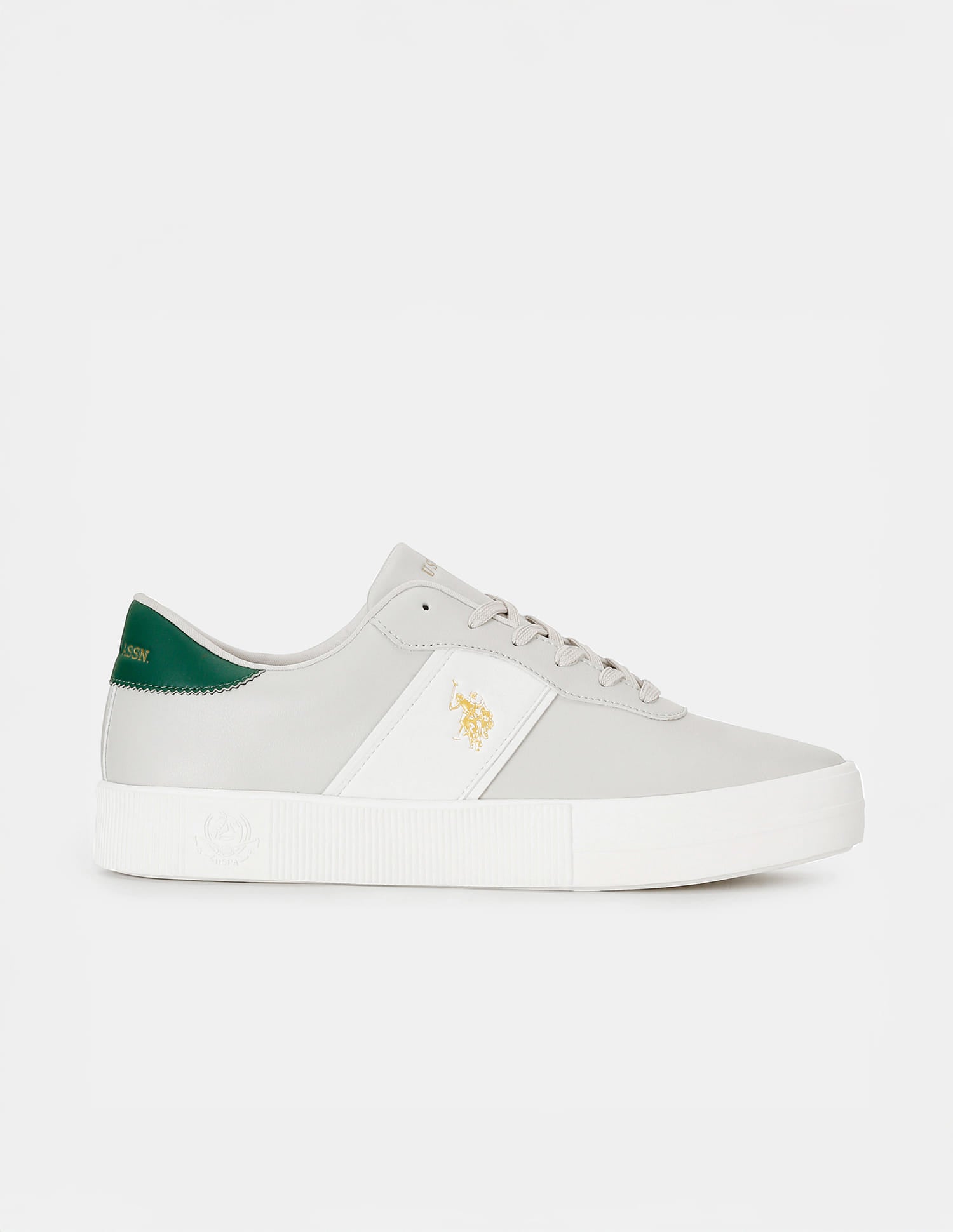Men Colour Blocked Mees 2.0 Sneakers Light Grey - U.S. Polo Assn. India | Large