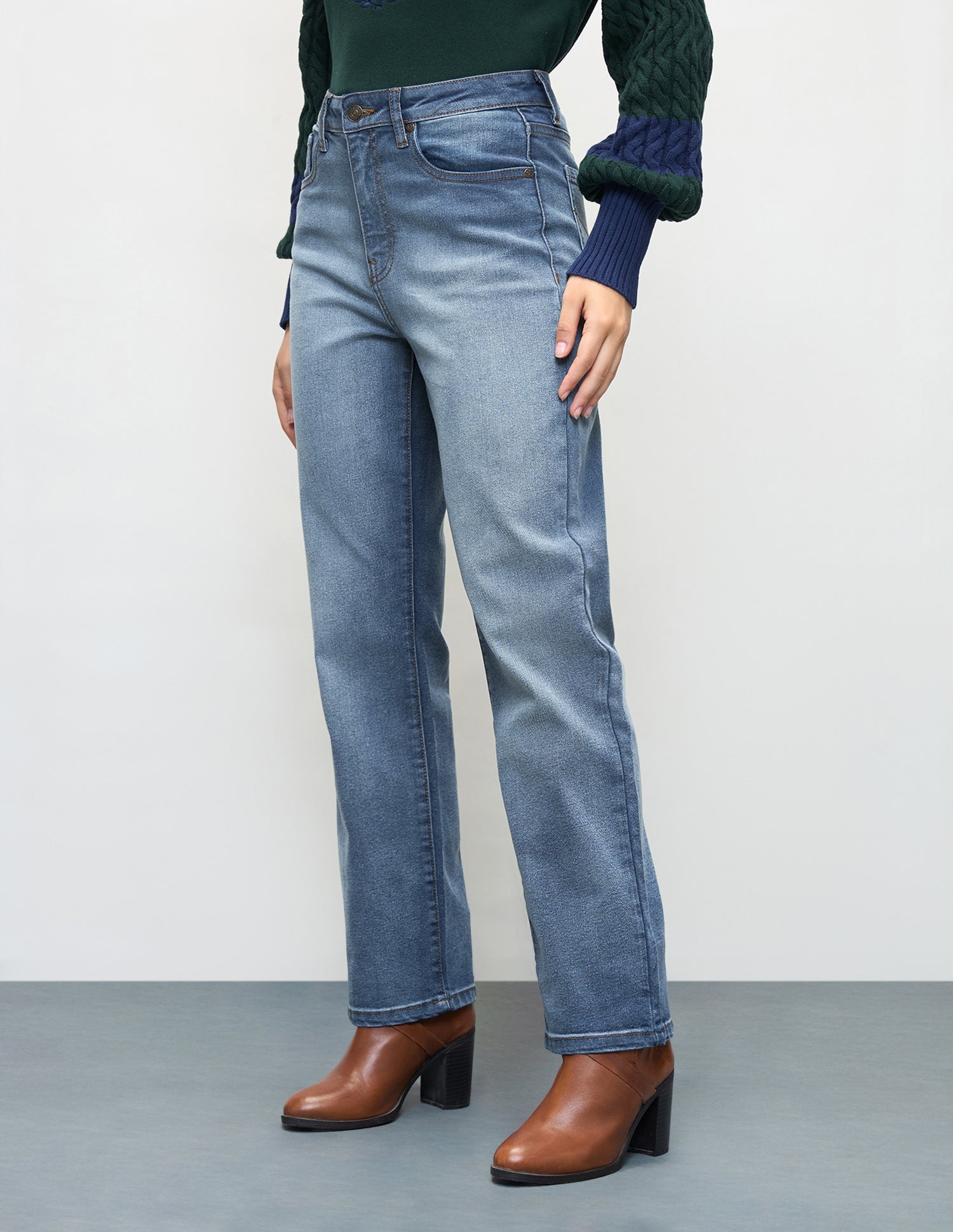 Flared Fit Blue Jeans Dark Blue - U.S. Polo Assn. India | Large