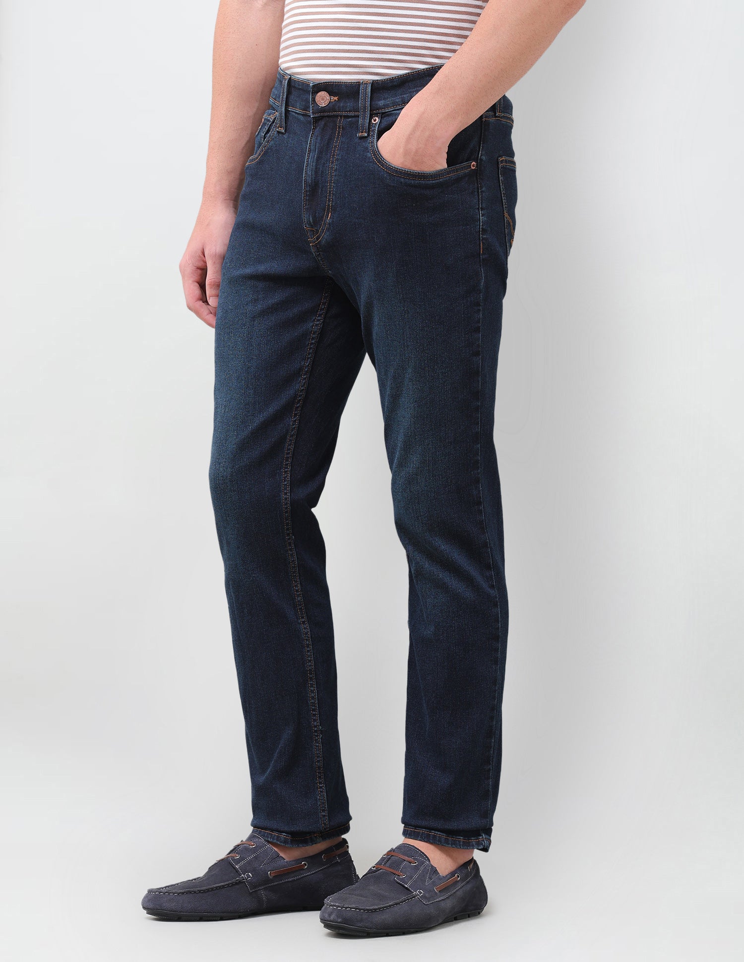 Harold Slim Straight Fit Blue Jeans Dark Indigo - U.S. Polo Assn. India | Large