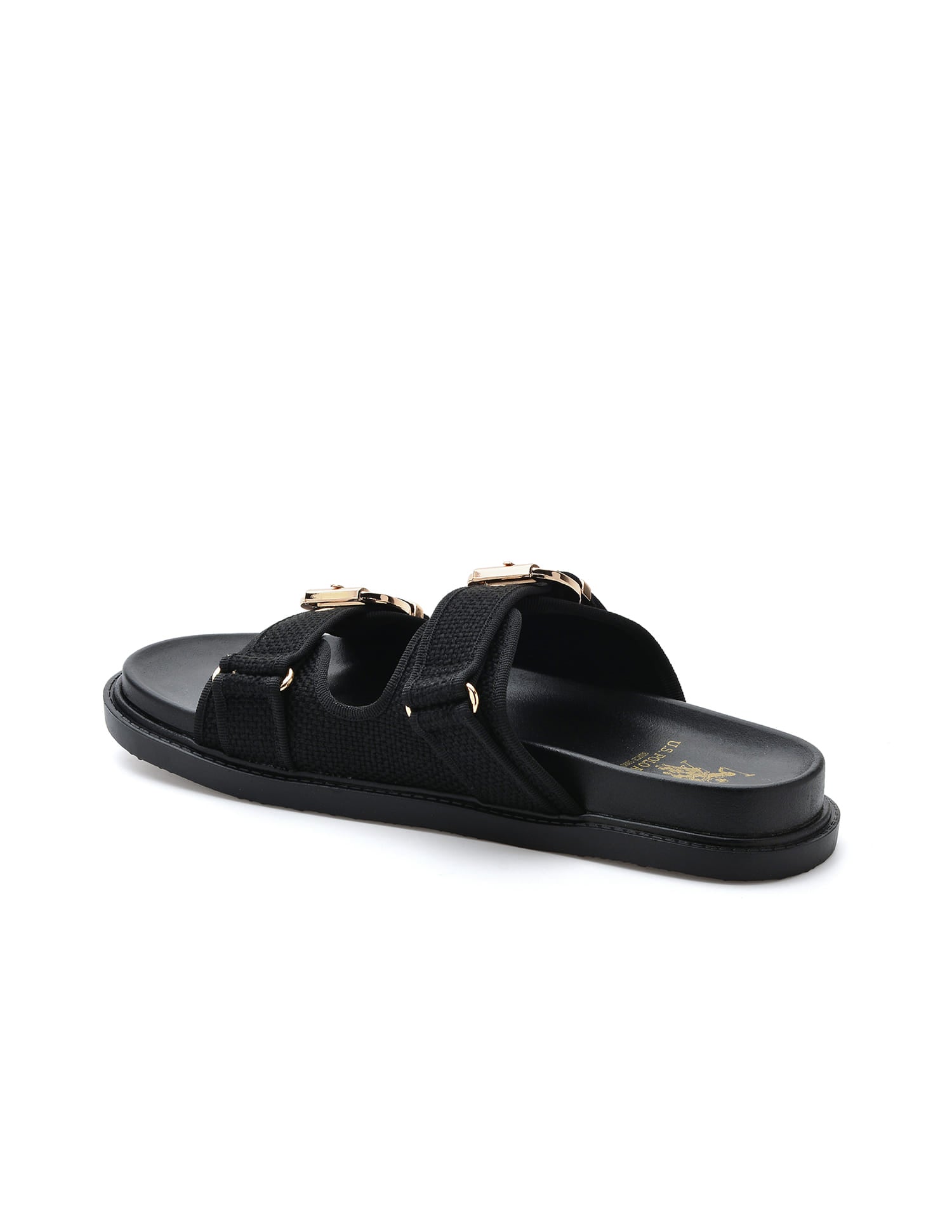 Marcella Black Lightweight Footbed Flats Black - U.S. Polo Assn. India | Large