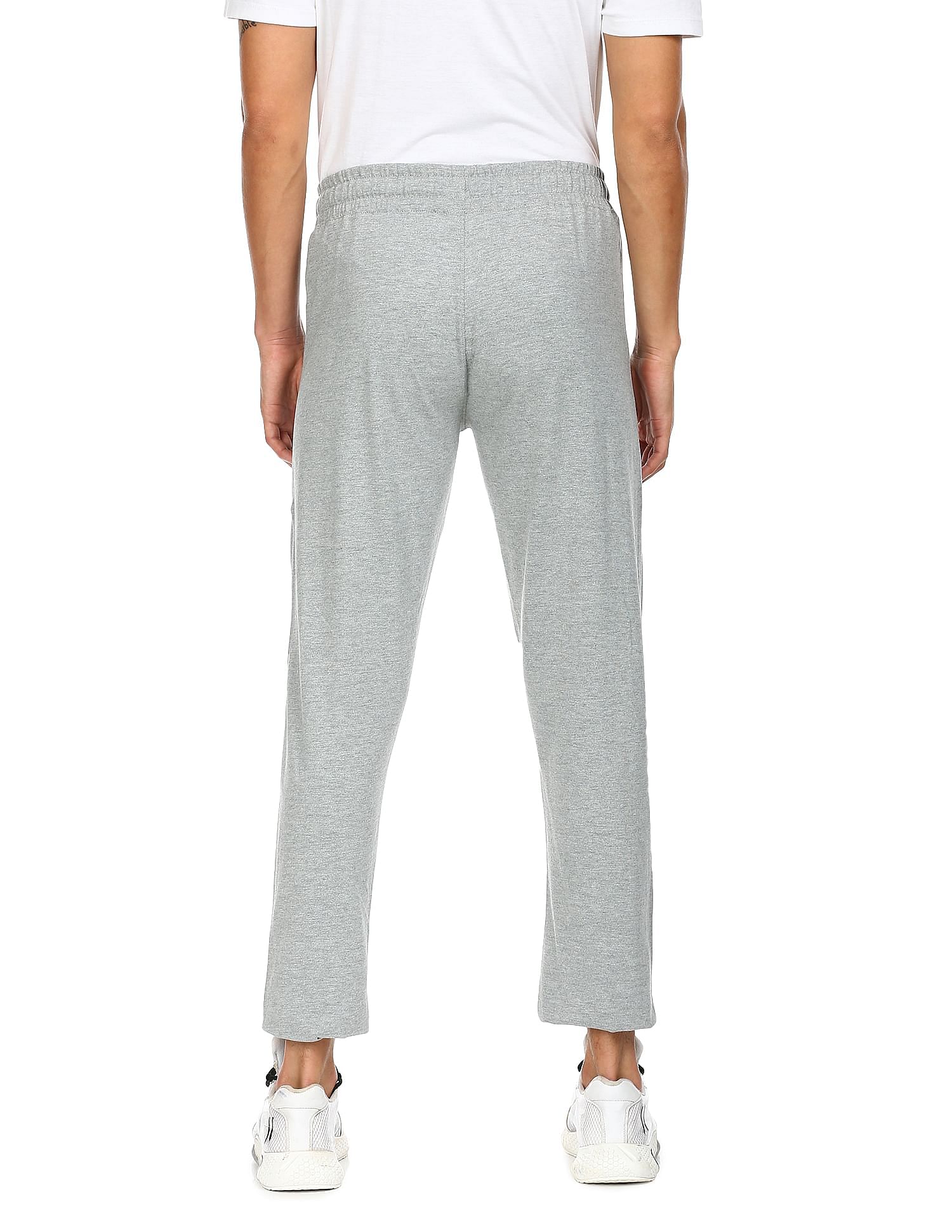 Comfort Fit Mid Rise I606 Lounge Track Pants - Pack Of 1 Grey - U.S. POLO ASSN. | Large
