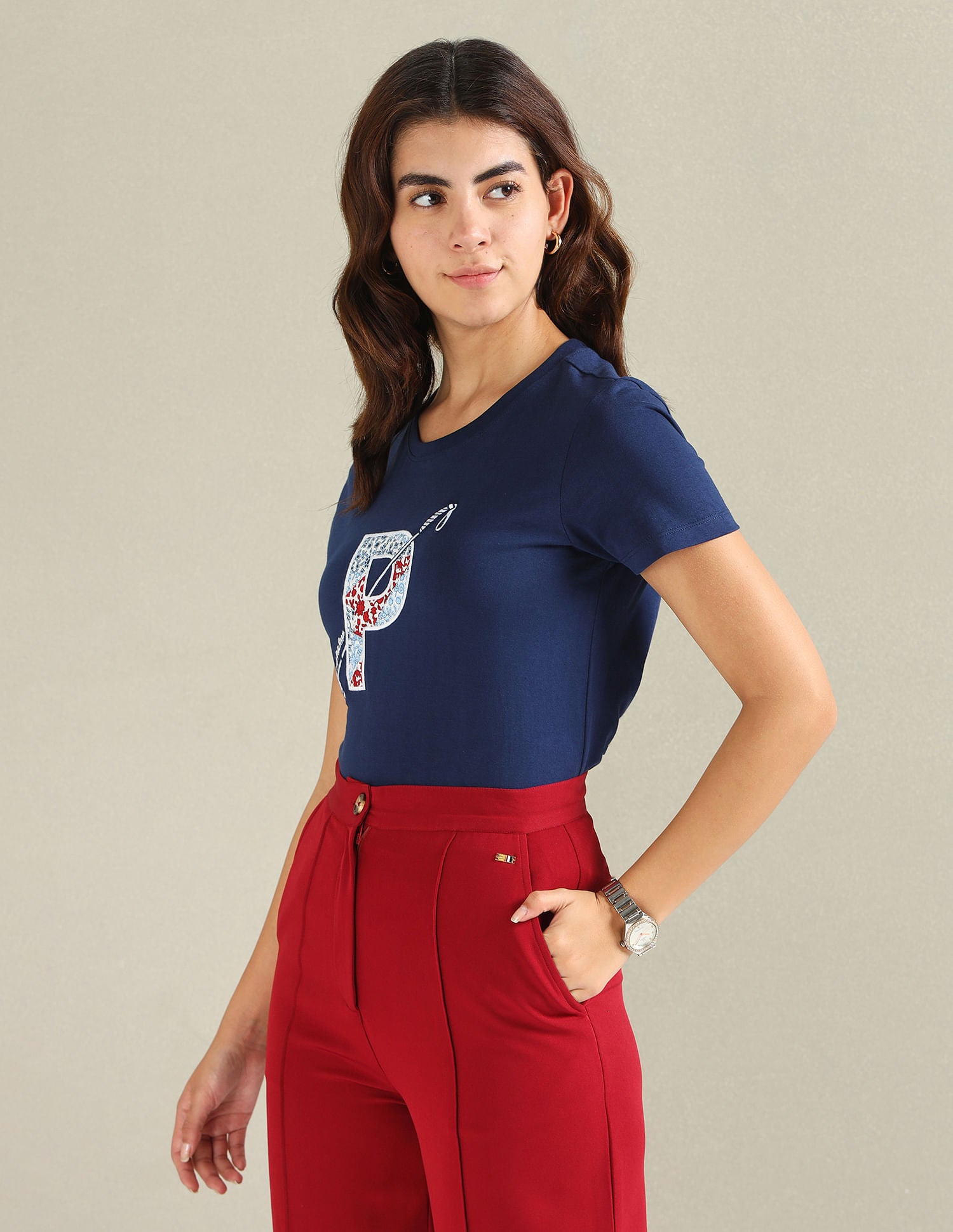 Patchwork Logo Jersey T-Shirt Navy - U.S. POLO ASSN. | Large