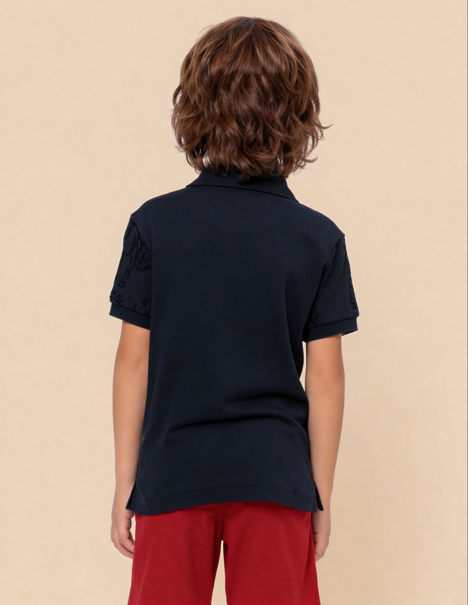 Graphic Printed Regular Fit Polo Shirt Navy - U.S. Polo Assn. India | Large