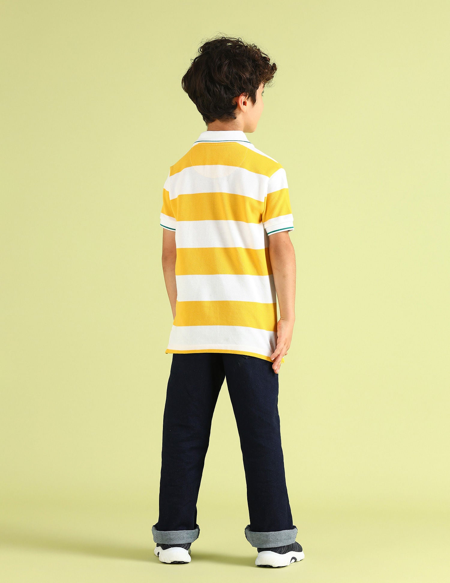 Regular fit Striped Polo Shirt Yellow - U.S. POLO ASSN. | Large
