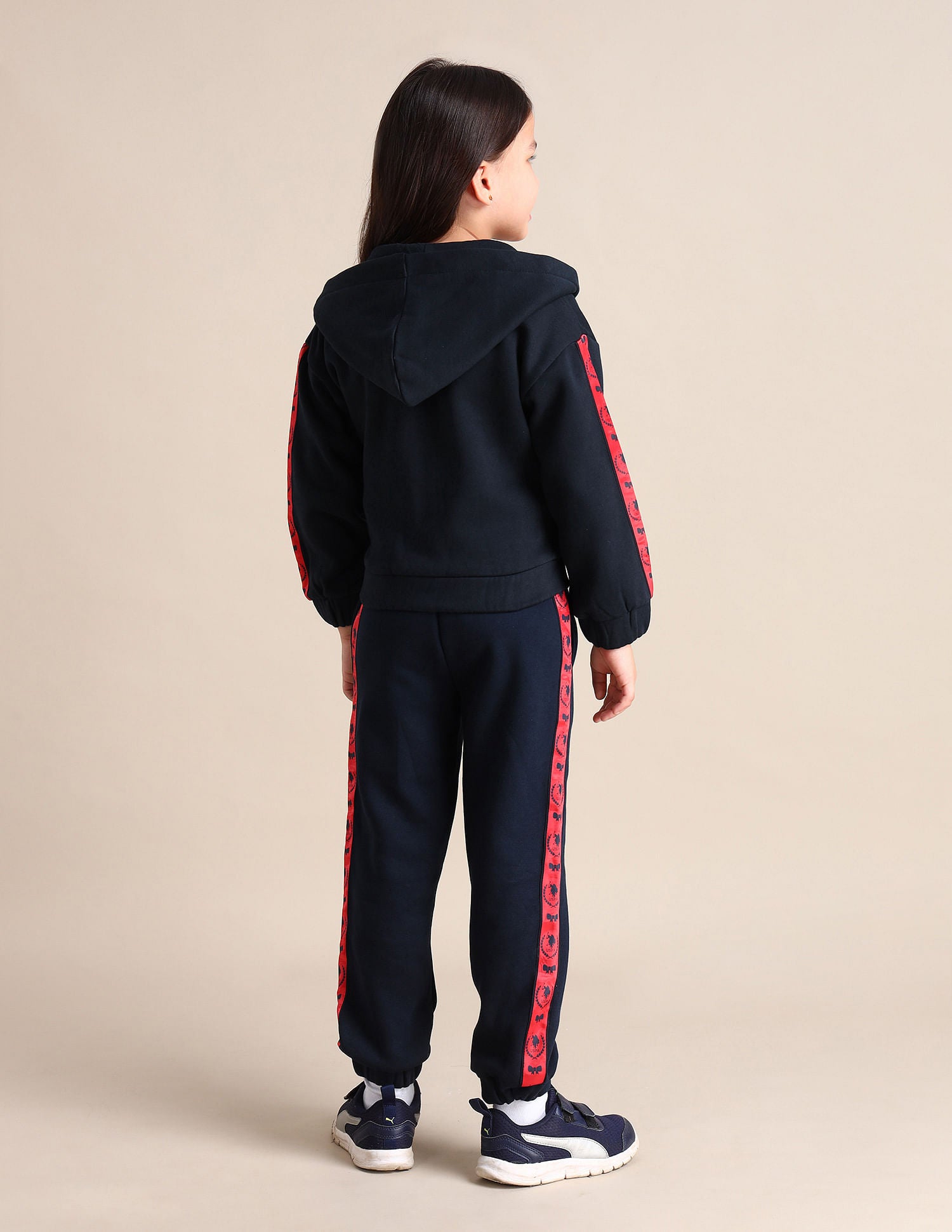 Girls Hooded Regular Fit Sweatshirt Tulle Pink - U.S. POLO ASSN. | Large