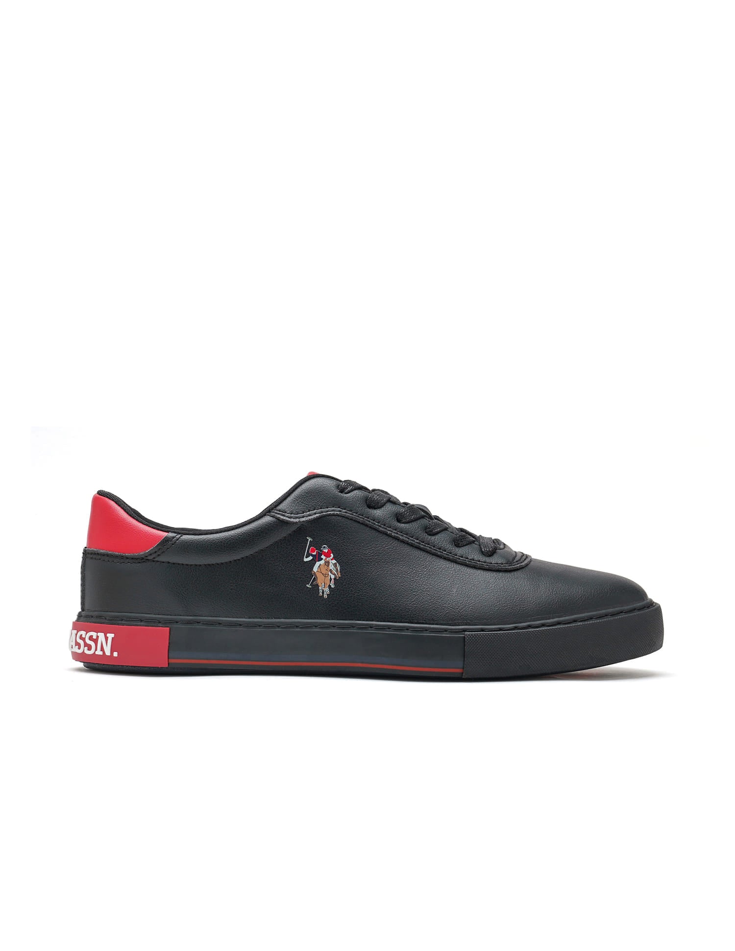Men Solid Moore 6.0 Sneakers Black - U.S. Polo Assn. India | Large