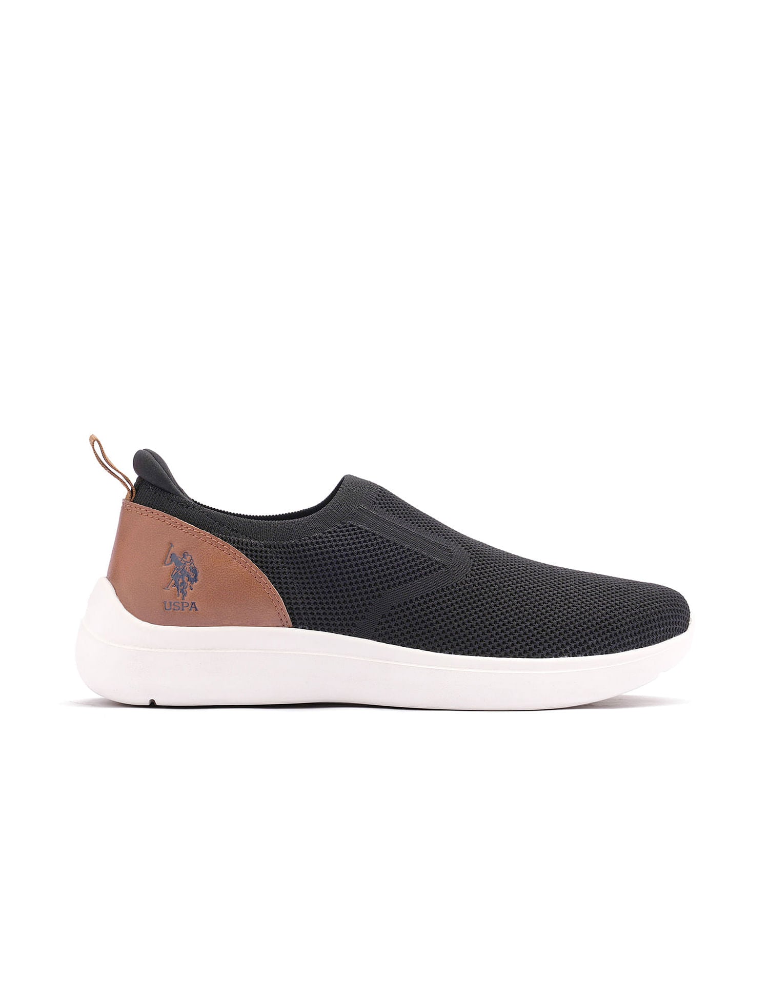 Men Tenore 2.0 Black Uspa Sport  Sneaker Slip On Black - U.S. Polo Assn. India | Large
