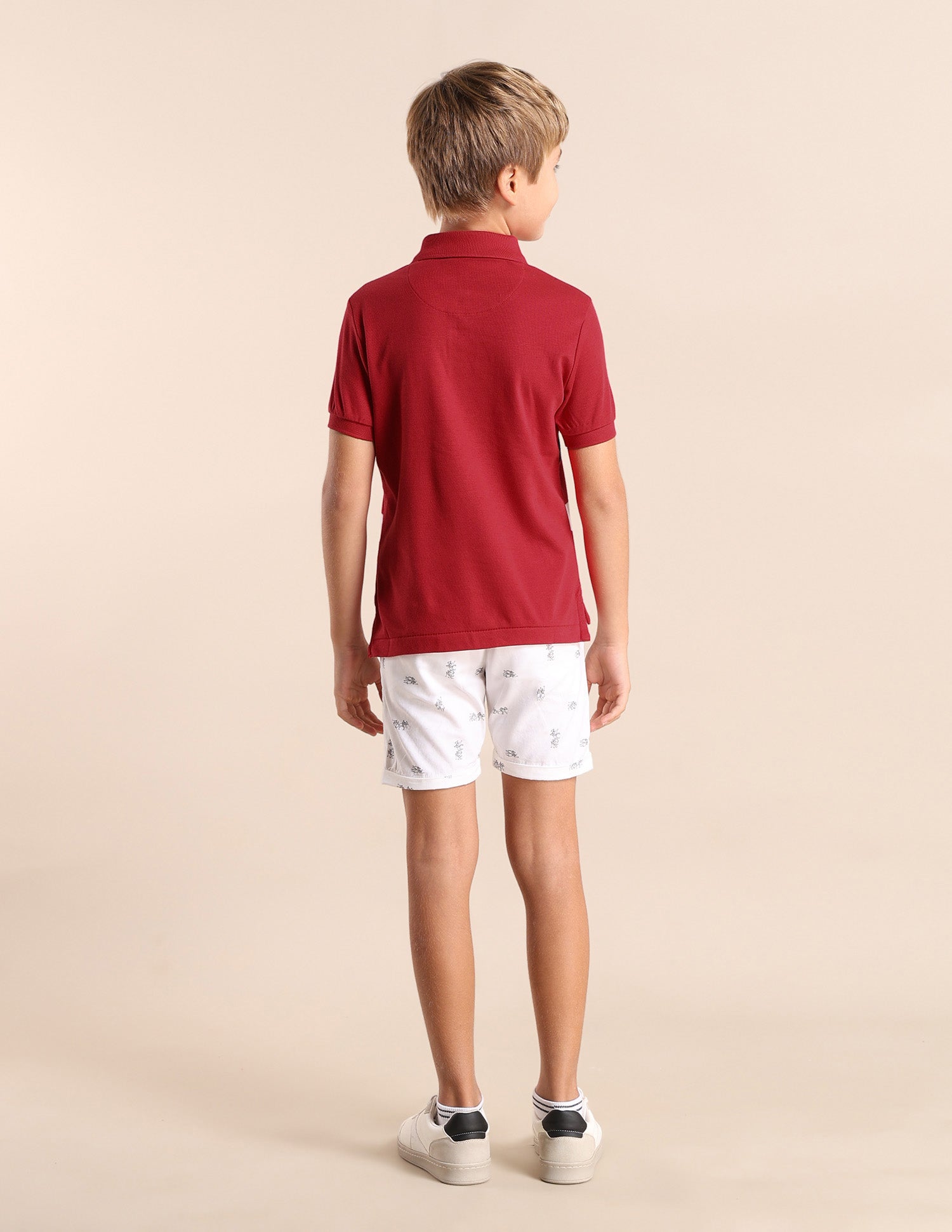 Boys Colourblock Regular Fit Polo Shirt Medium Red - U.S. POLO ASSN. | Large