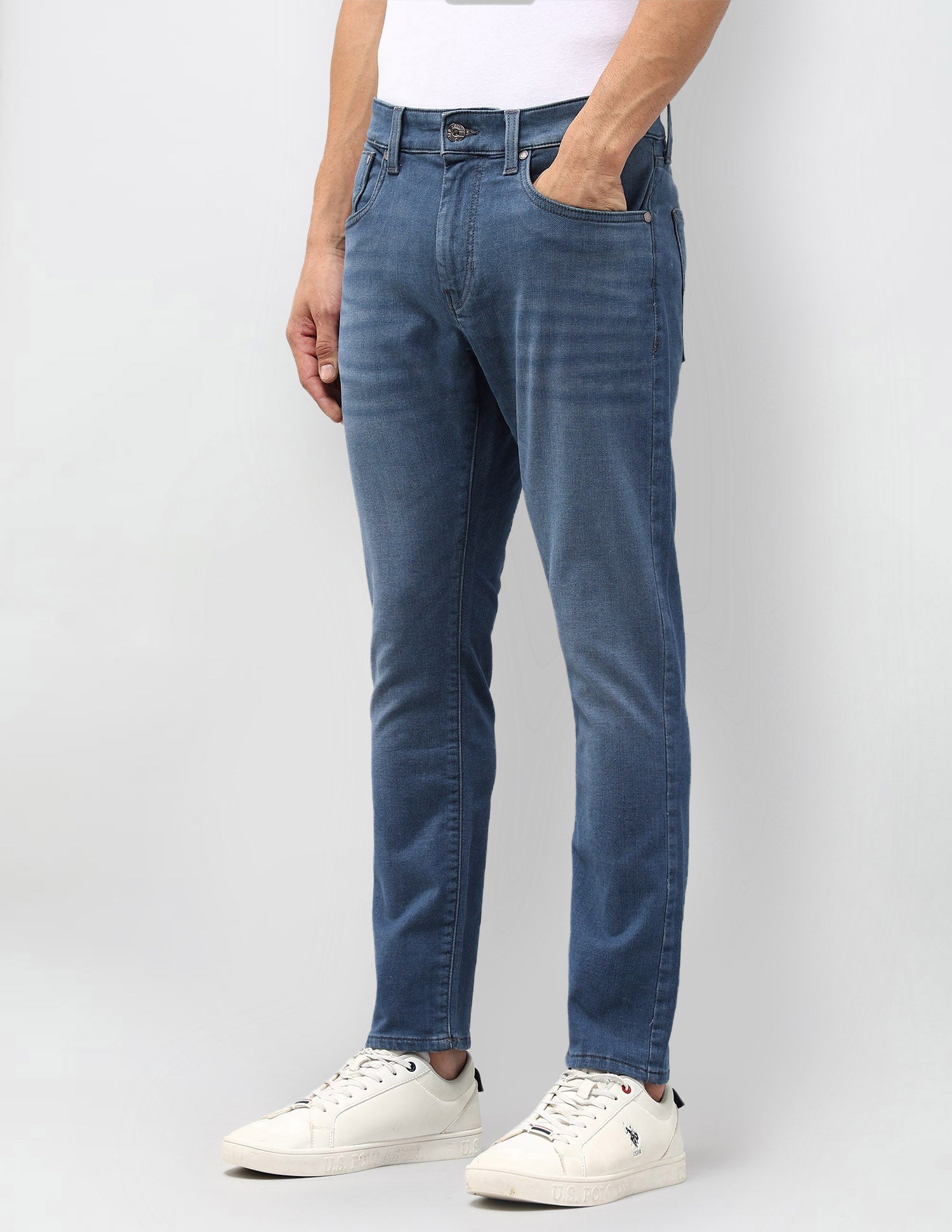 Henry Tapered Fit Blue Jeans Blue - U.S. POLO ASSN. | Large