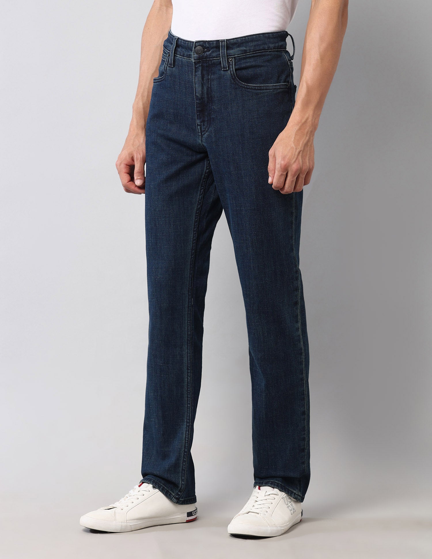 Harold Slim Straight Fit Blue Vintage Jeans Blue - U.S. Polo Assn. India | Large