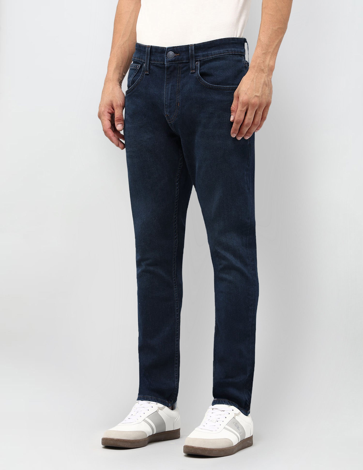 Henry Tapered Fit Blue Jeans Med Blue - U.S. POLO ASSN. | Large