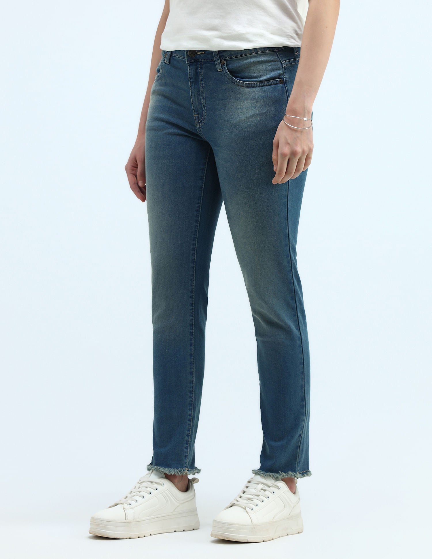 Mid Rise Slim Fit Jeans Blue - U.S. Polo Assn. India | Large