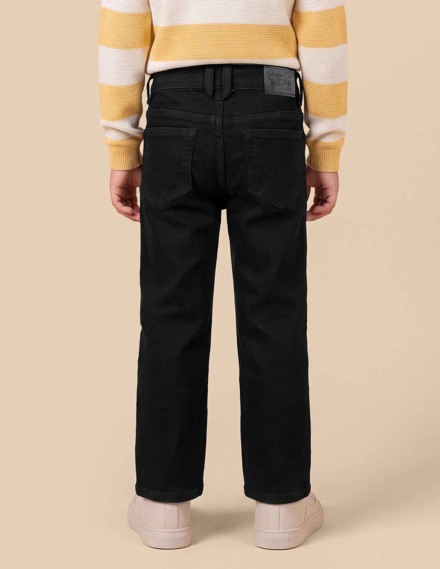 Connor Bootcut Fit Black Jeans Black - U.S. Polo Assn. India | Large