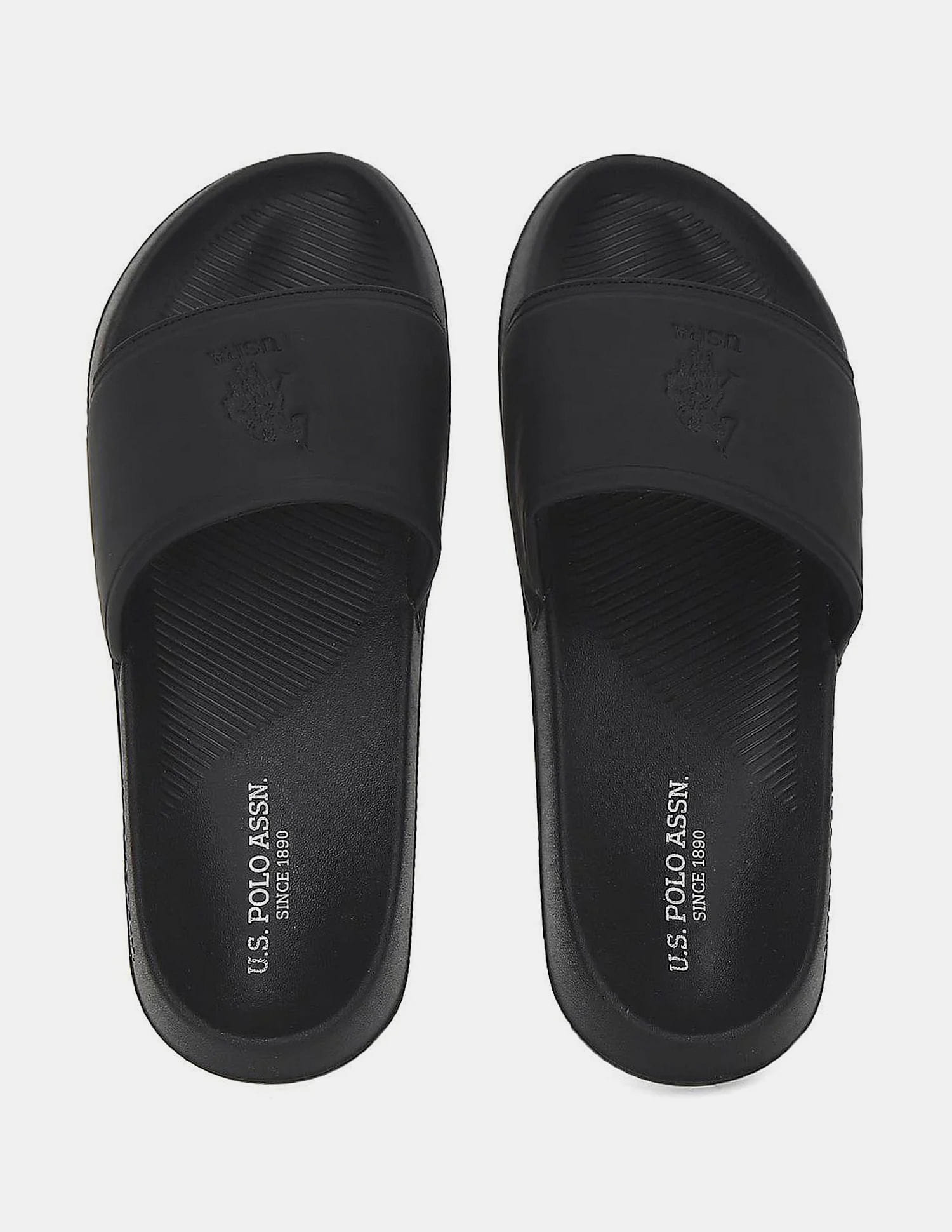 Men Roan Sliders Black - U.S. Polo Assn. India | Large