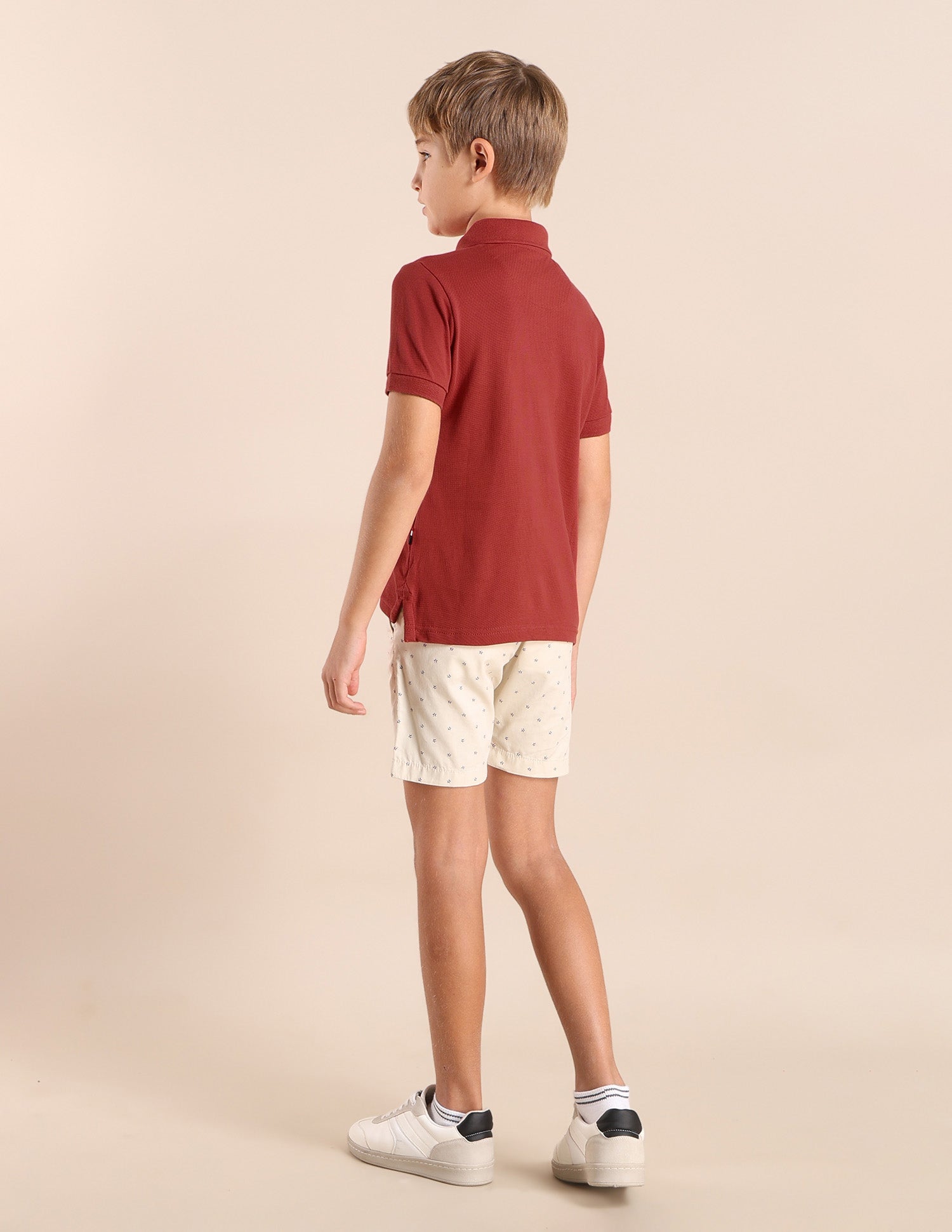 Boys Brand Printed Regular Fit Polo Shirt Medium Red - U.S. POLO ASSN. | Large