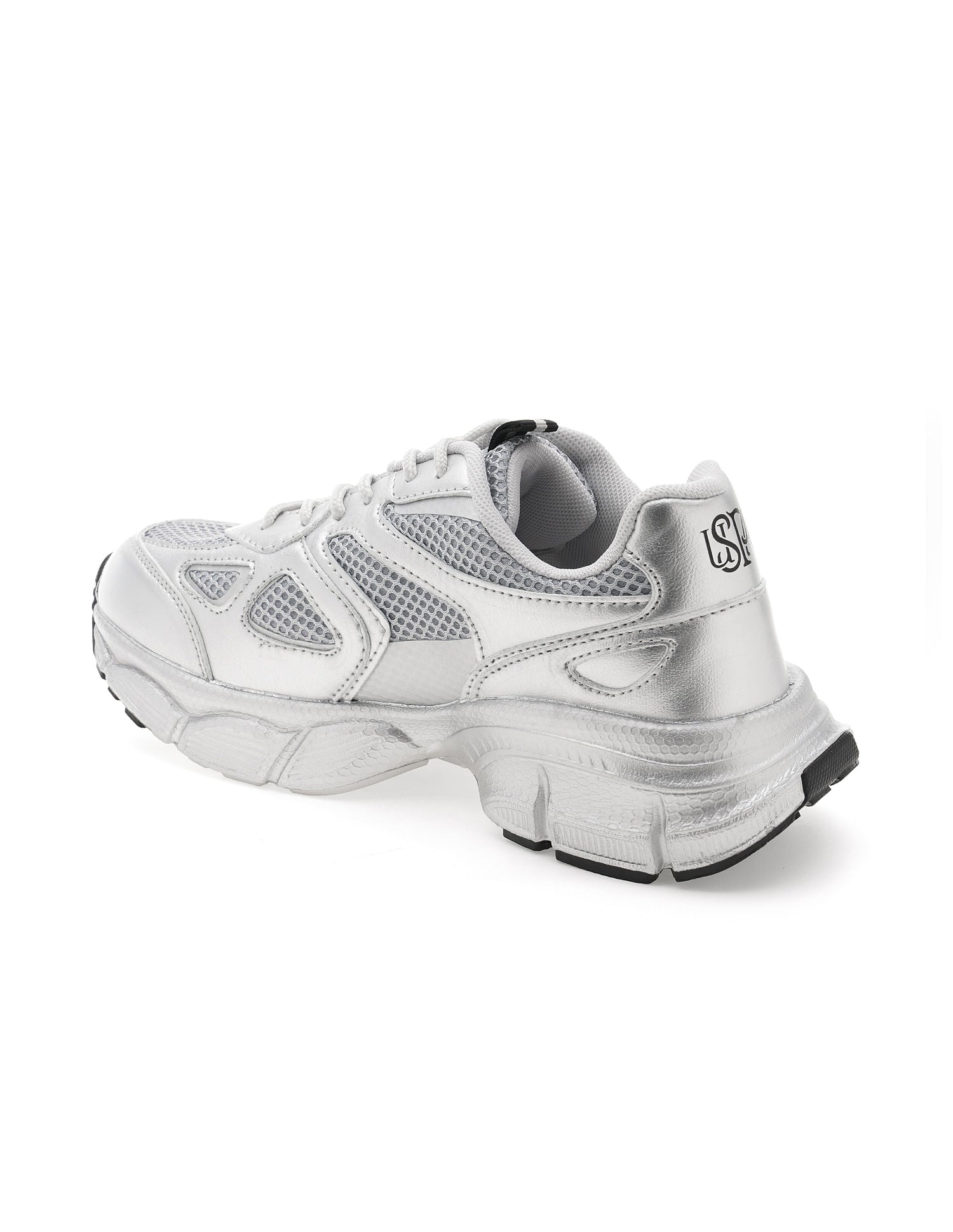 Women Erica Solid Sneakers Silver - U.S. POLO ASSN. | Large