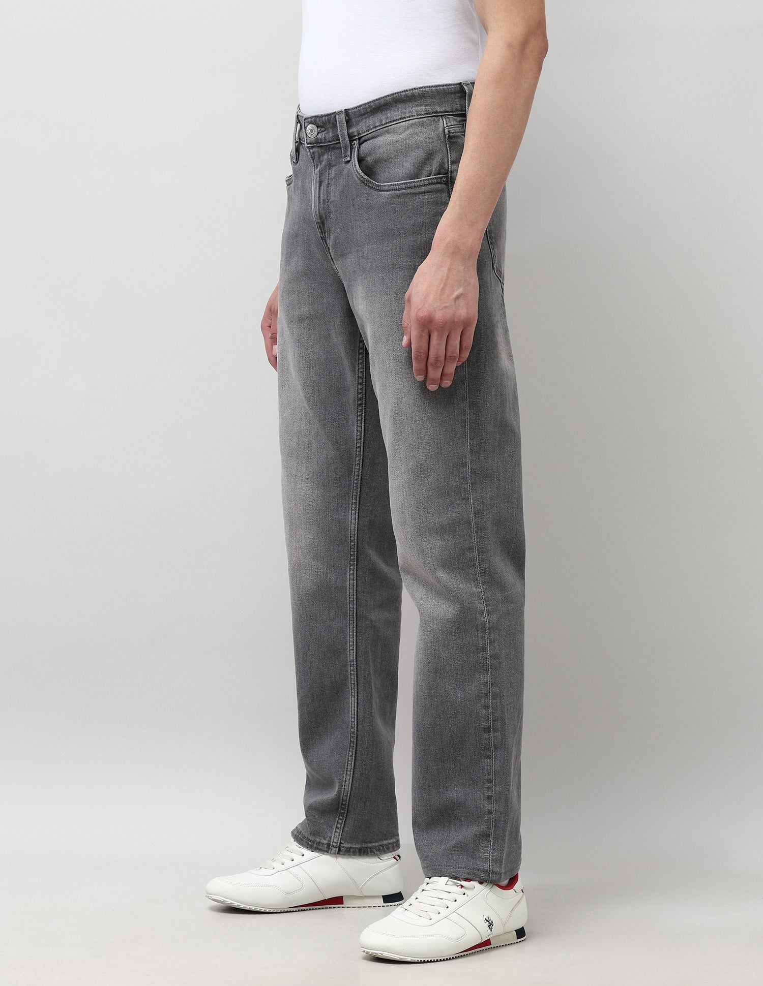 Shawn Relaxed Fit Grey Jeans Dark Grey - U.S. POLO ASSN. | Large