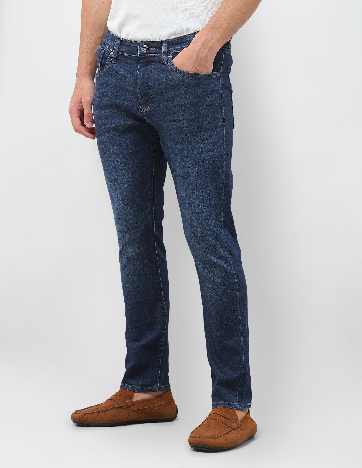 Henry Tapered Fit Blue Jeans Dark Blue - U.S. Polo Assn. India | Large