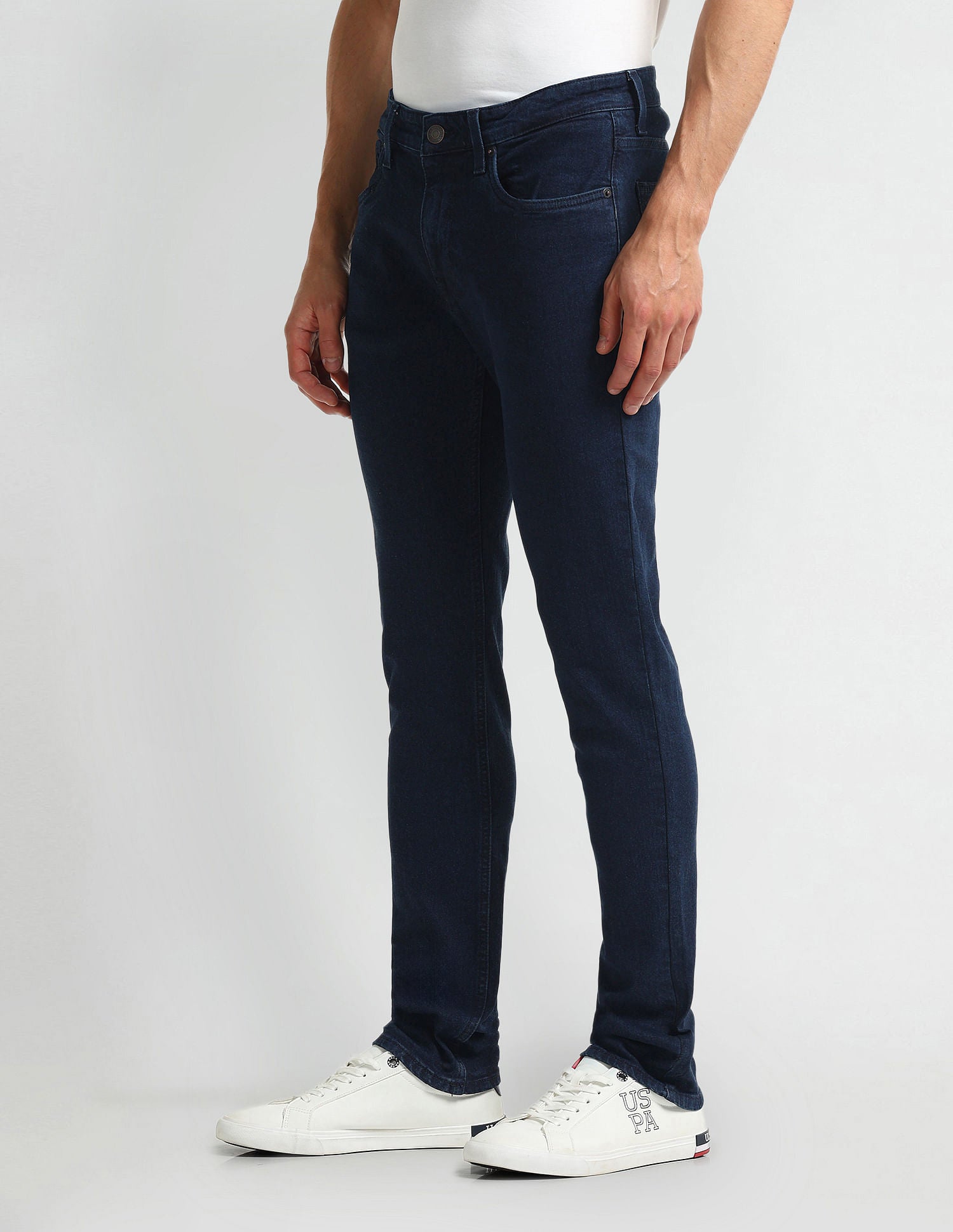 Brandon Slim Tapered Navy Jeans Navy - U.S. Polo Assn. India | Large