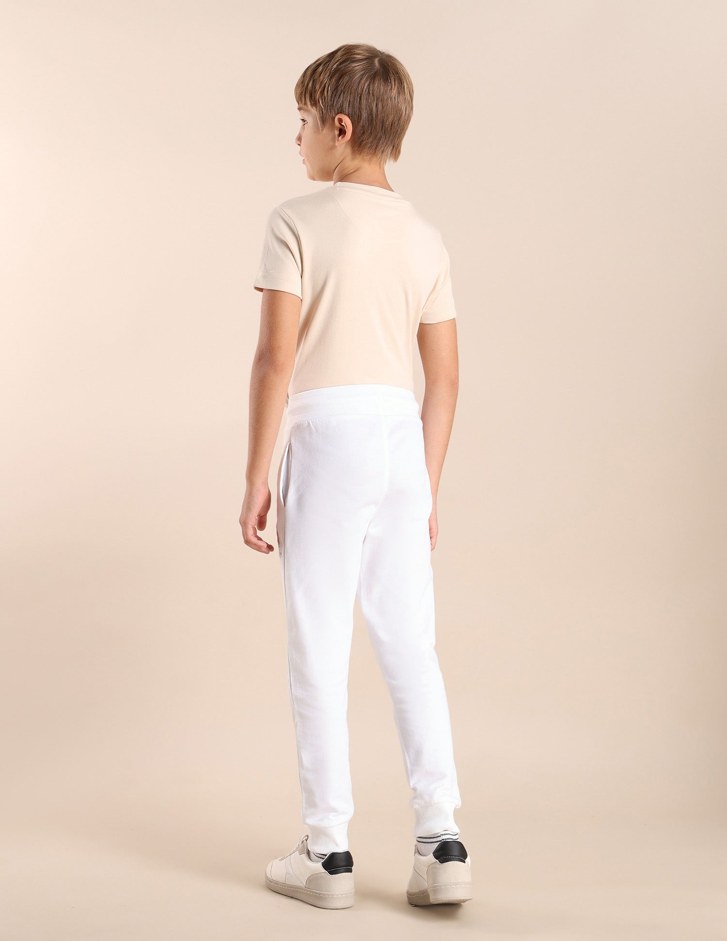 Boys Brand Embroidered Track Pants White - U.S. POLO ASSN. | Large