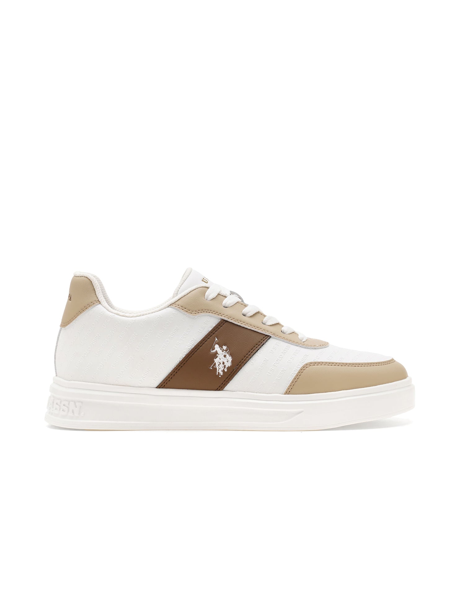 Men Cort Colourblocked Sneaker Off White - U.S. POLO ASSN. | Large
