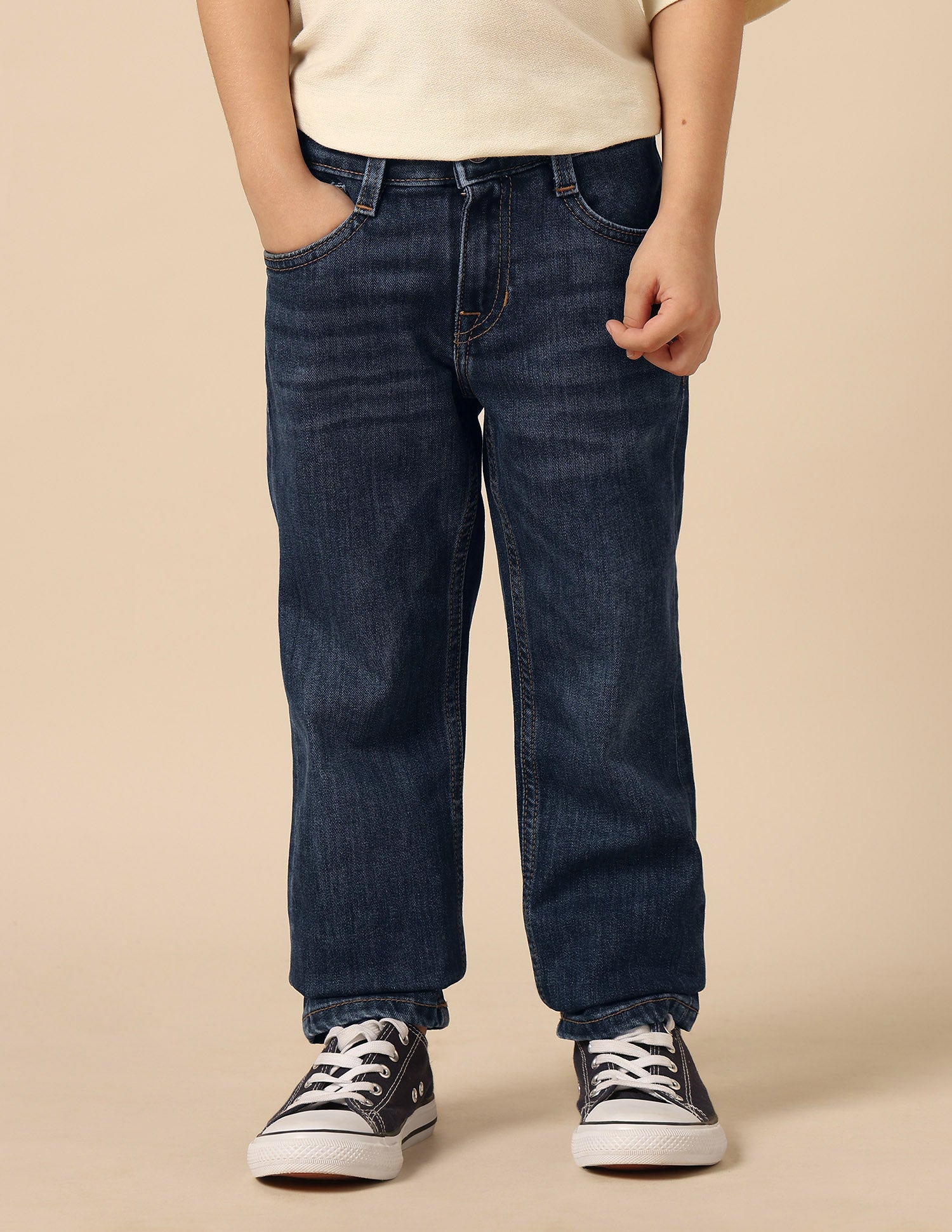 Boys Whiskered Relaxed Fit Jeans Med Blue - U.S. POLO ASSN. | Large