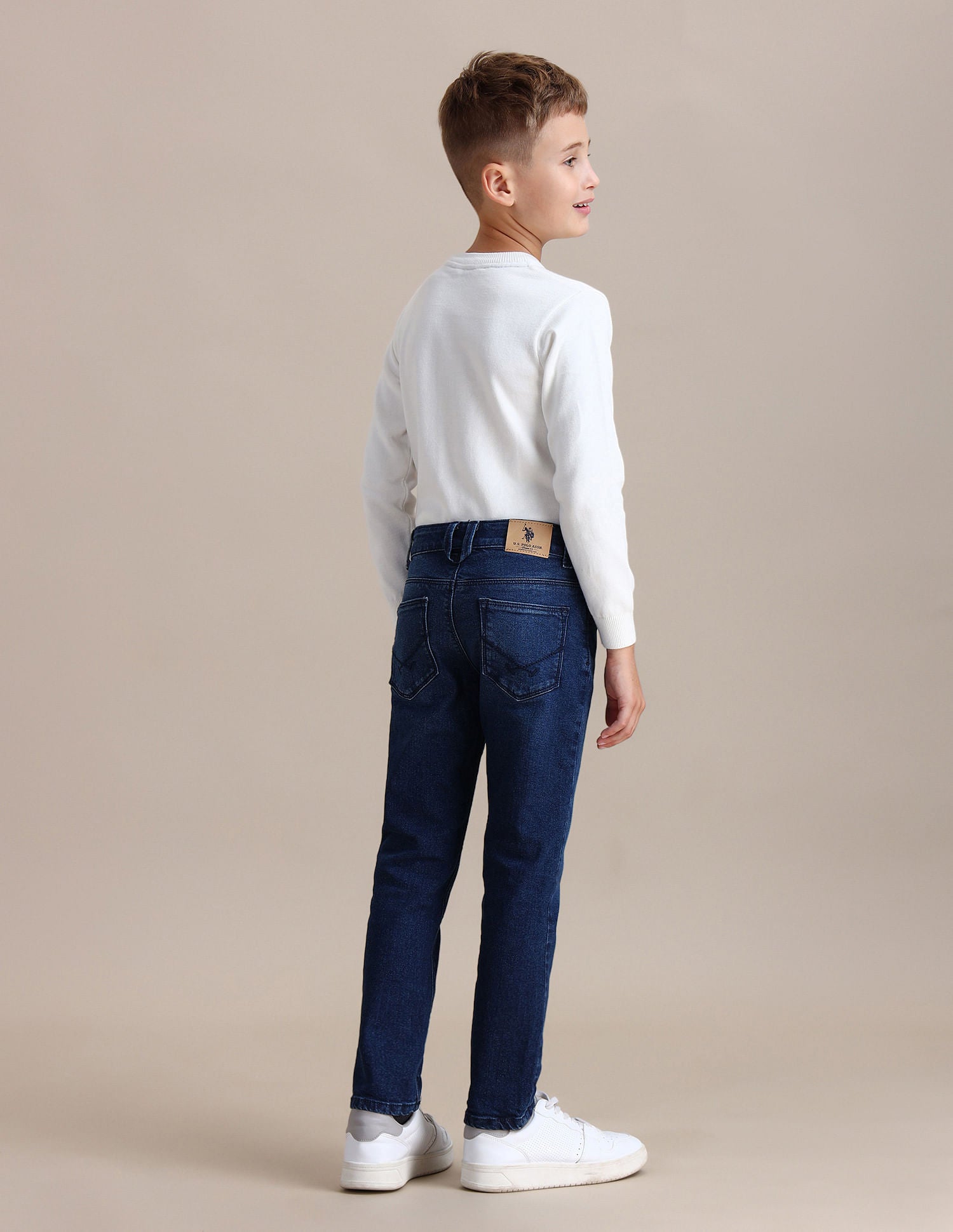 Slim Fit Stone Washed Jeans Dark Blue - U.S. POLO ASSN. | Large