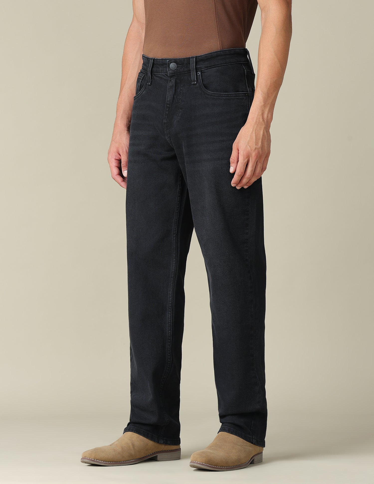 Shawn Relaxed Fit Black Jeans Black - U.S. Polo Assn. India | Large
