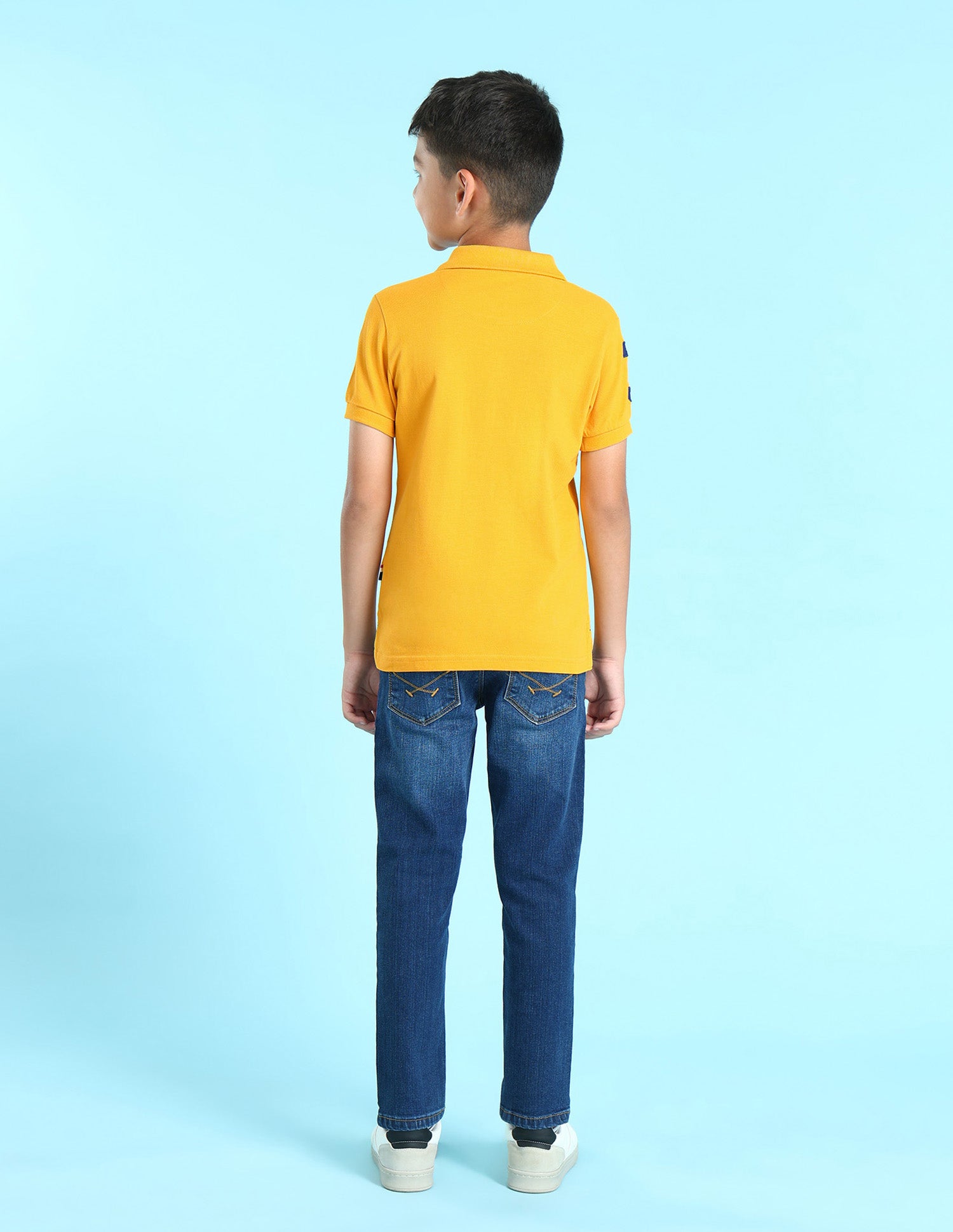 Pique Solid Polo Shirt Yellow - U.S. POLO ASSN. | Large