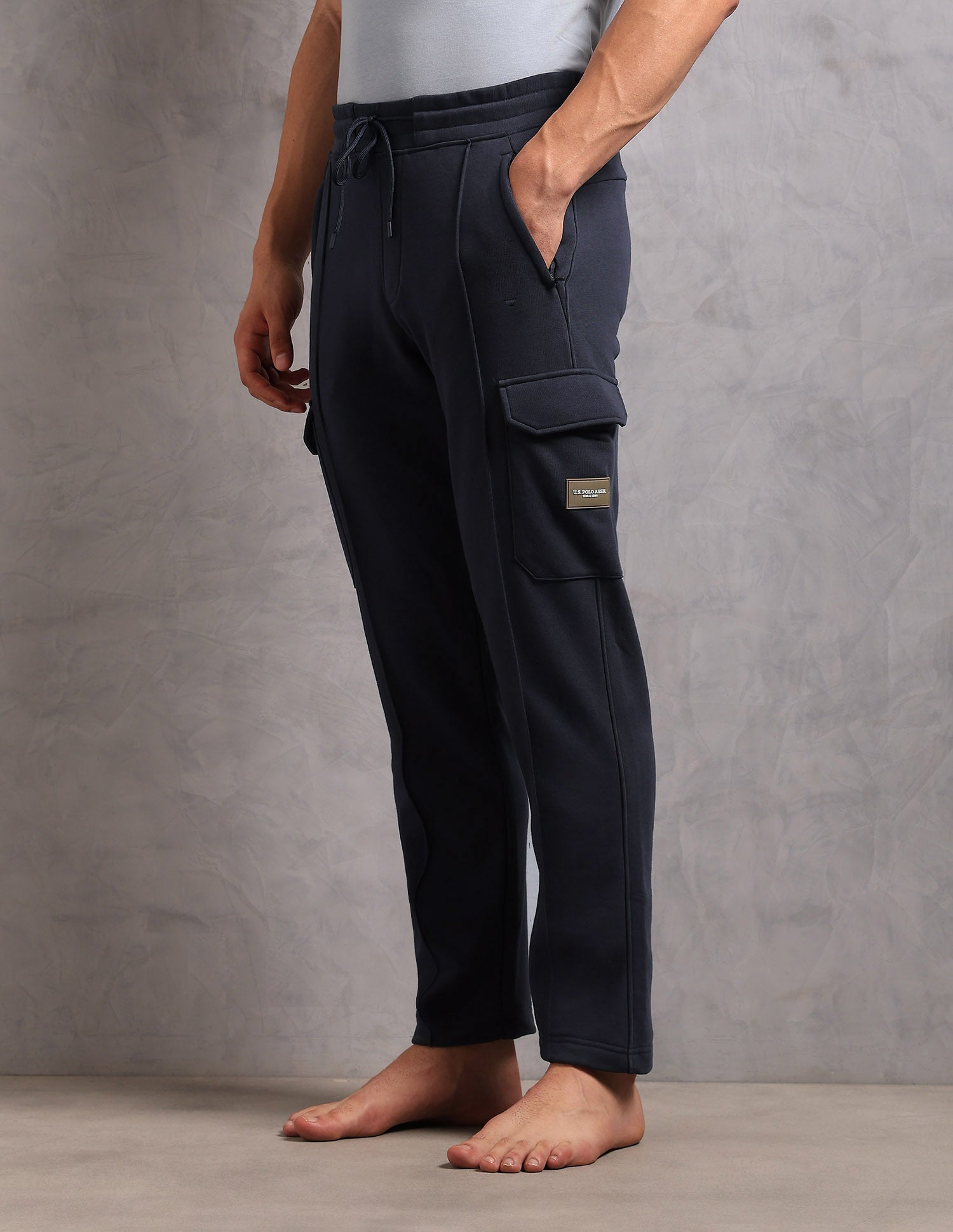 Comfort Fit Cotton OR005 Lounge Pants - Pack Of 1 Light Blue - U.S. POLO ASSN. | Large