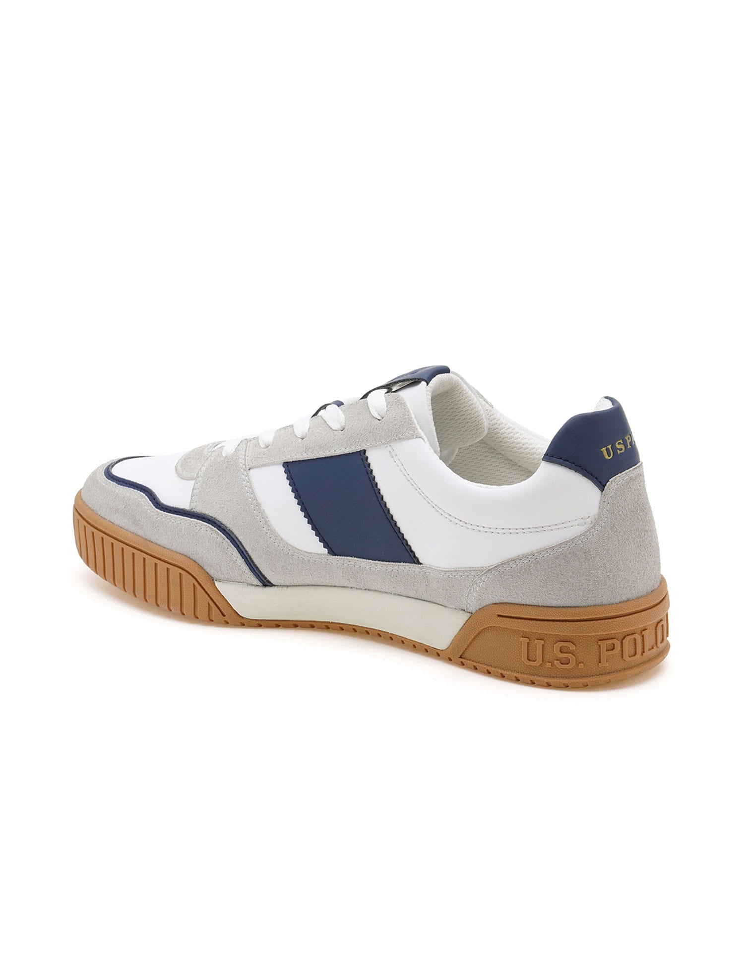 Rever 2.0 Colourblocked Suede Sneakers Grey - U.S. Polo Assn. India | Large