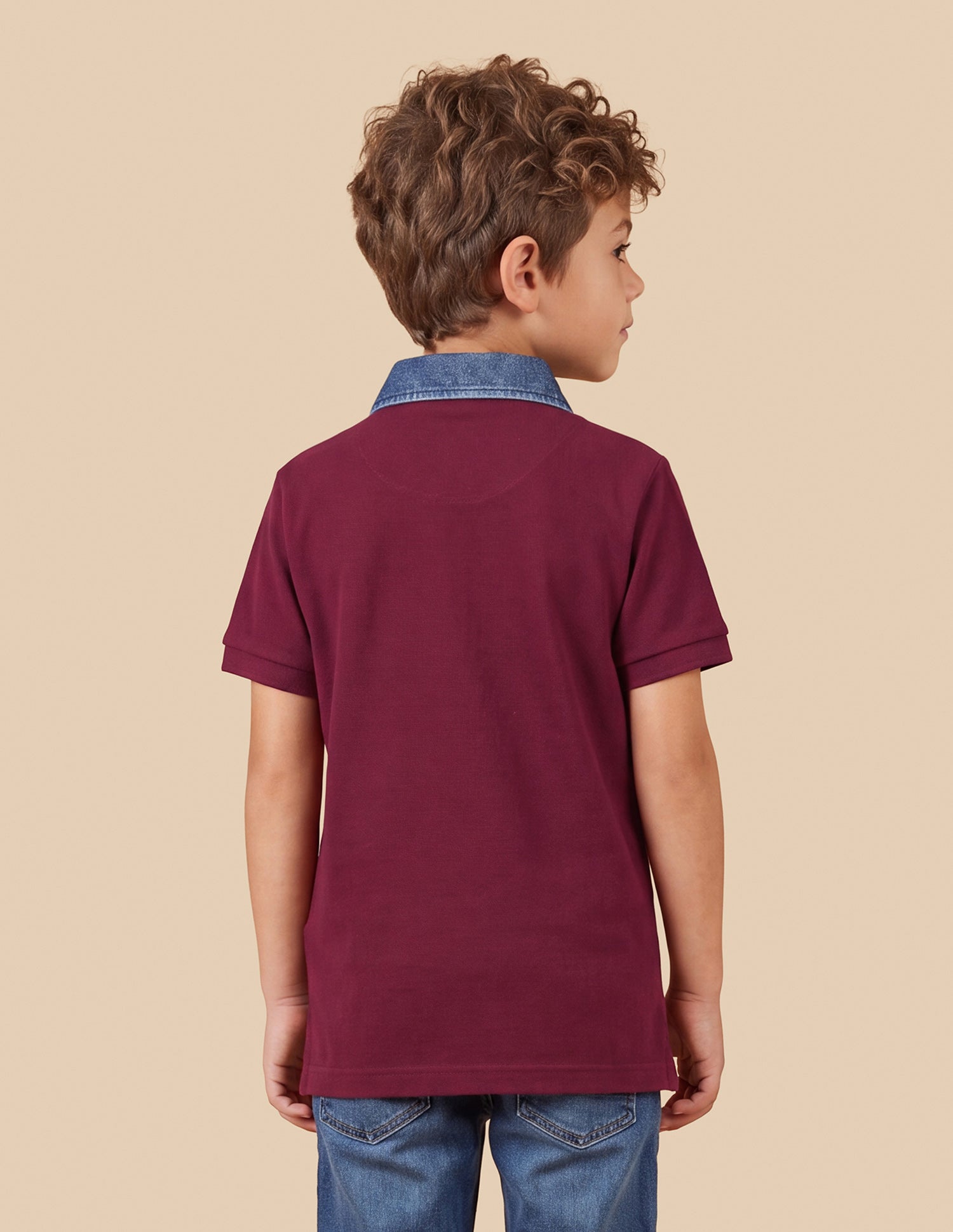 Solid Regular Fit Polo Shirt Maroon - U.S. Polo Assn. India | Large
