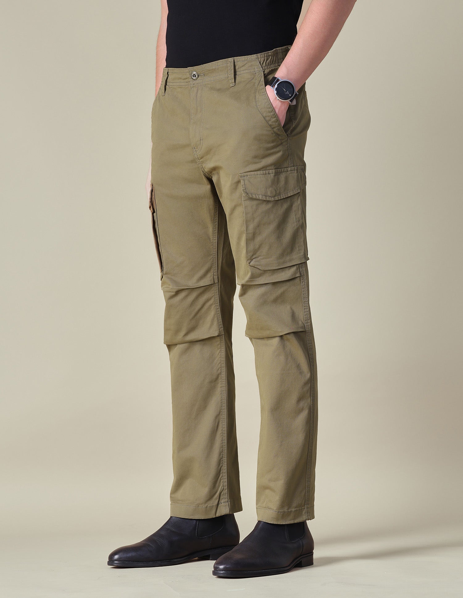 Twill Regular Fit Cargos Tan - U.S. POLO ASSN. | Large