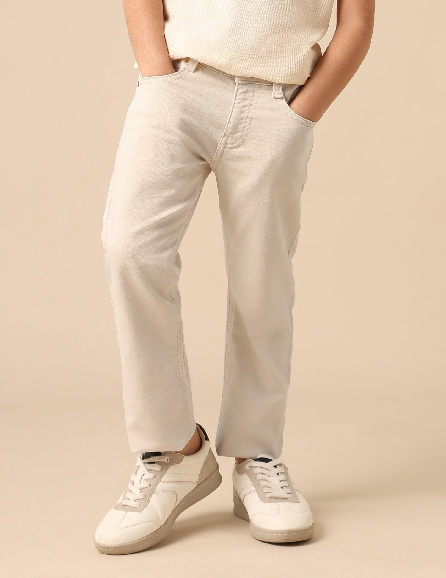 Boys Mid Rise Relaxed Fit Jeans White - U.S. POLO ASSN. | Large