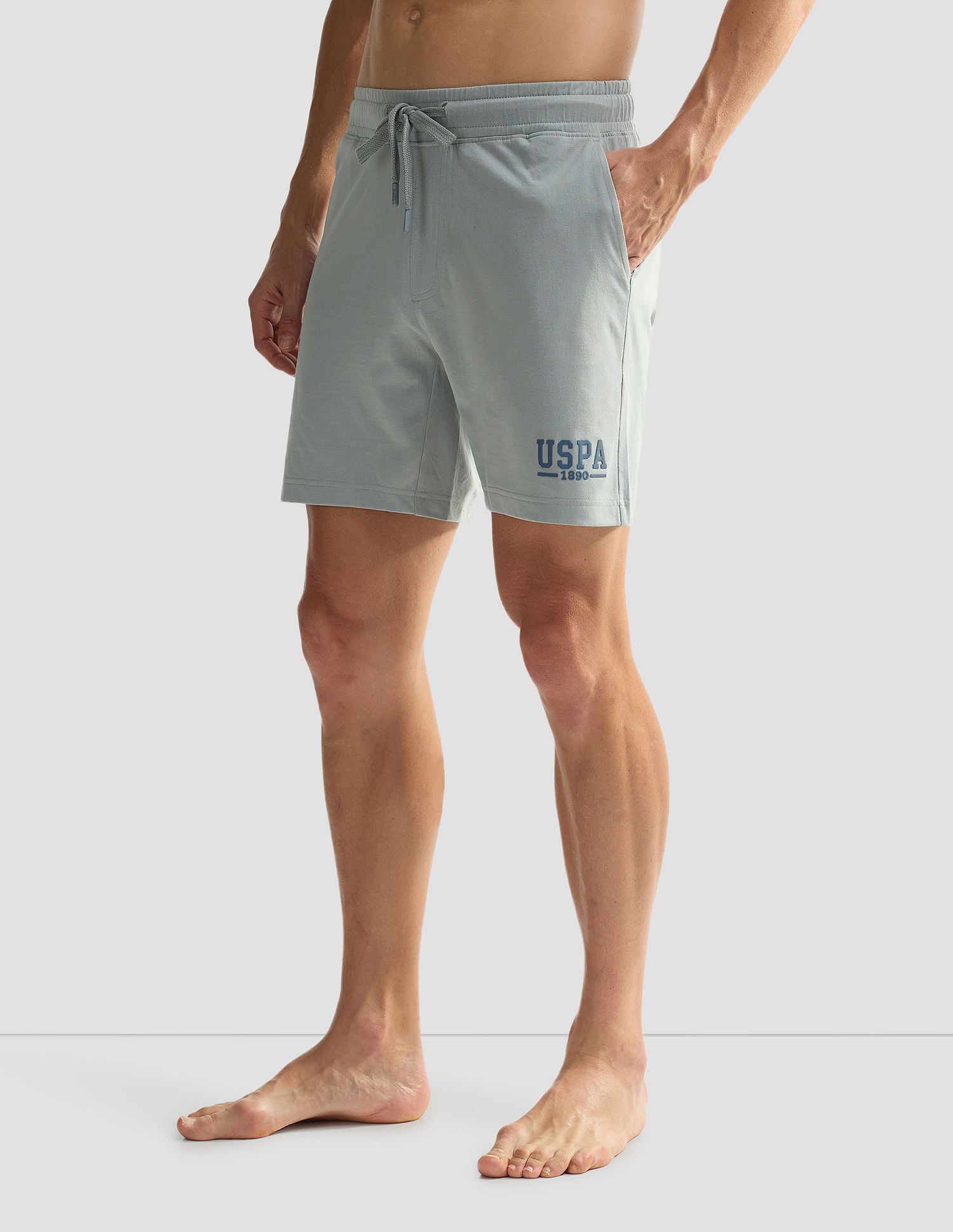 Solid Logo IYBF Knit Shorts - Pack Of 1 Mirage Grey - U.S. POLO ASSN. | Large