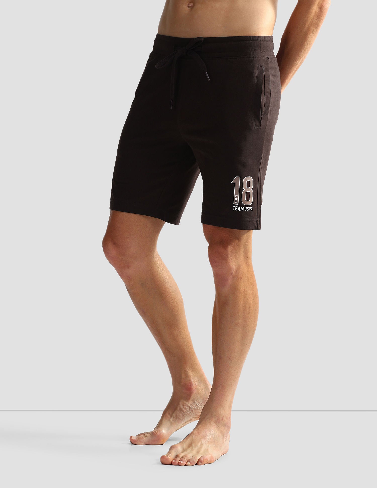 Solid Logo IYAQ Knit Shorts - Pack Of 1 Fudge - U.S. POLO ASSN. | Large