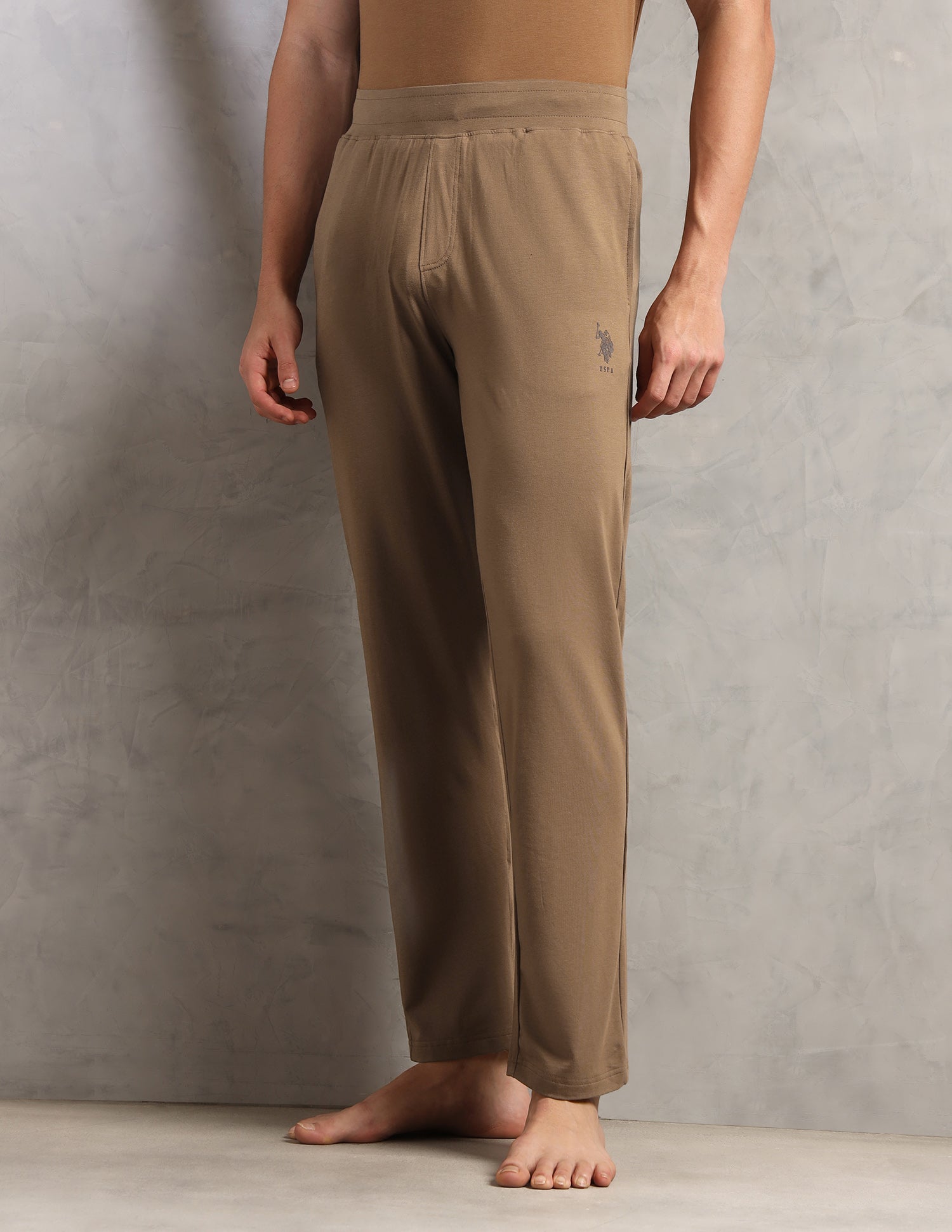 Relaxed Fit Breathable PR001-PL - Lounge Pants Pack Of 1 Malt Ball - U.S. Polo Assn. India | Large