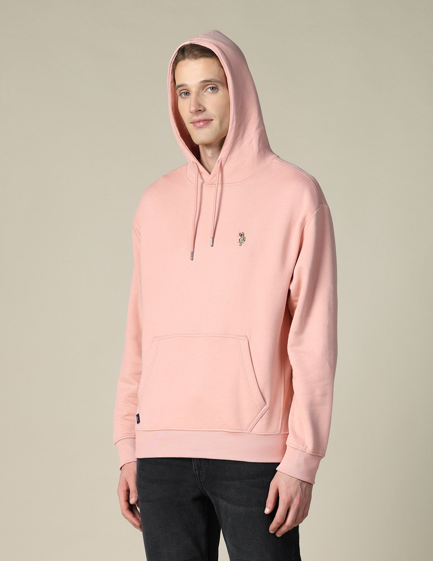 Solid Relaxed Fit Sweatshirt Medium Pink - U.S. POLO ASSN. | Large