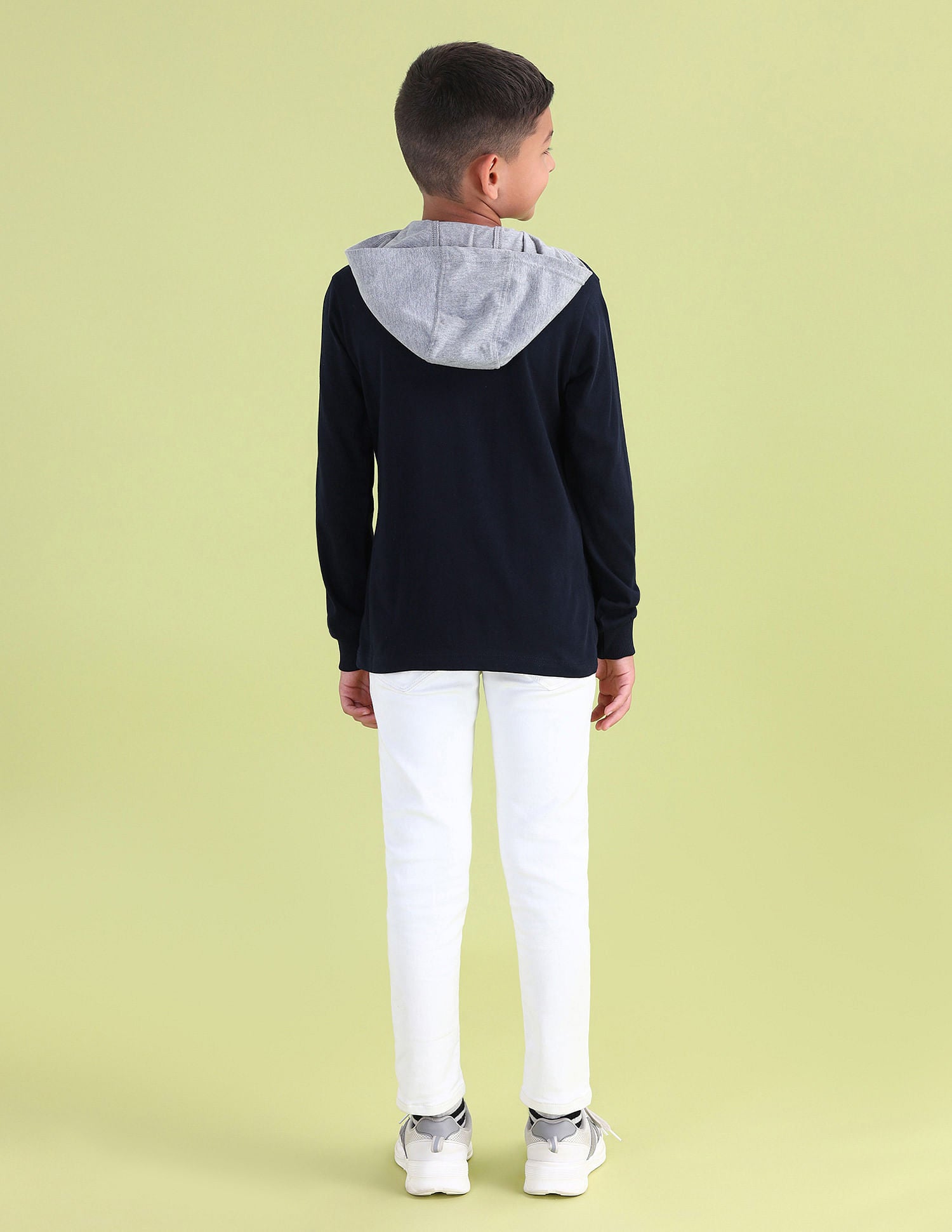 Boys Hooded Brand T-Shirt Navy - U.S. POLO ASSN. | Large