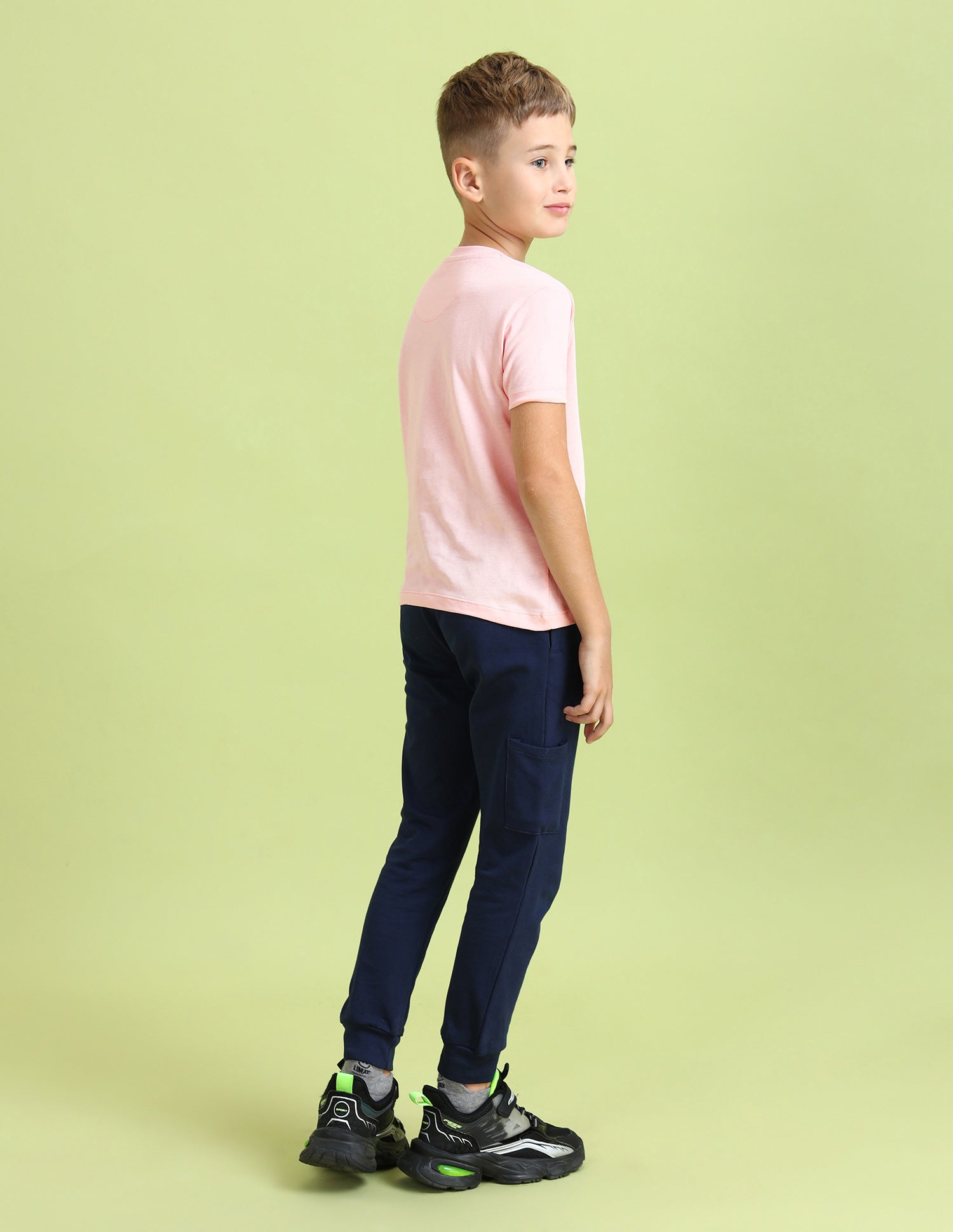 Boys Brand Printed Regular Fit T-Shirt Light Pink - U.S. POLO ASSN. | Large