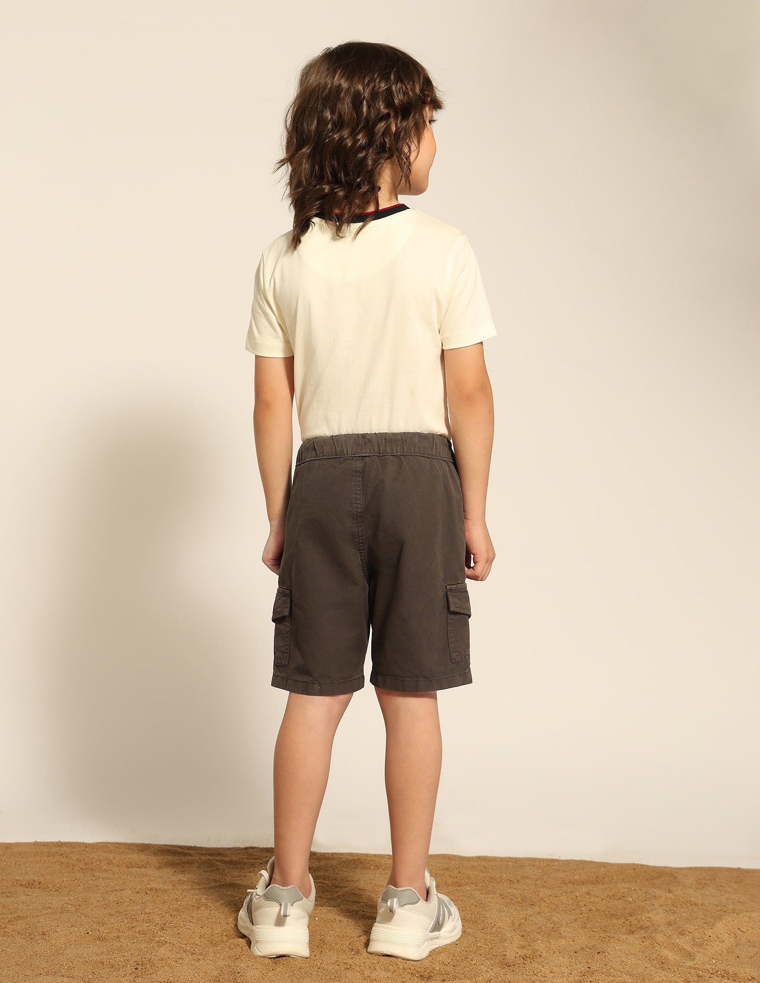Boys Twill Cargo Shorts Brown - U.S. POLO ASSN. | Large