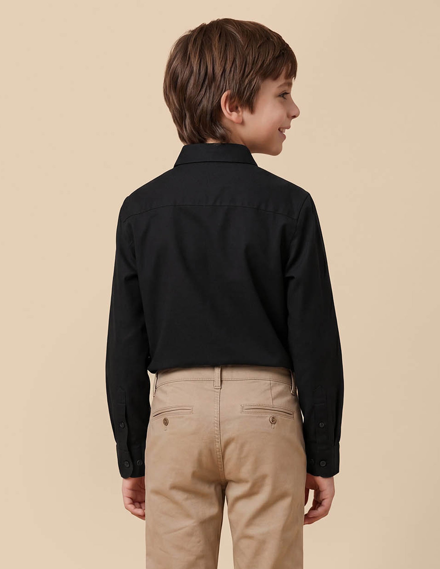 Solid Dobby Shirt Black - U.S. Polo Assn. India | Large
