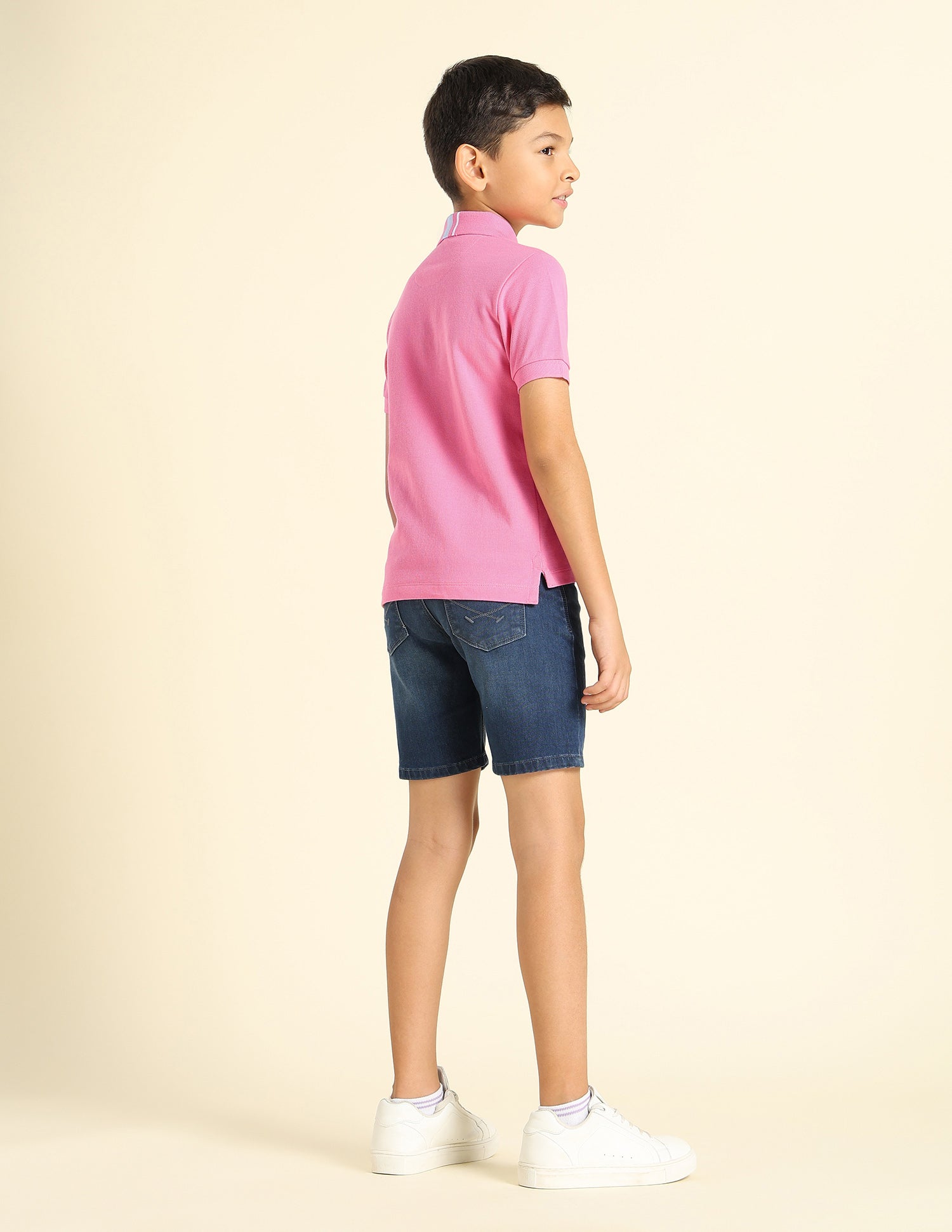 Boys Pure Cotton Regular Fit Polo Shirt Light Pink - U.S. POLO ASSN. | Large