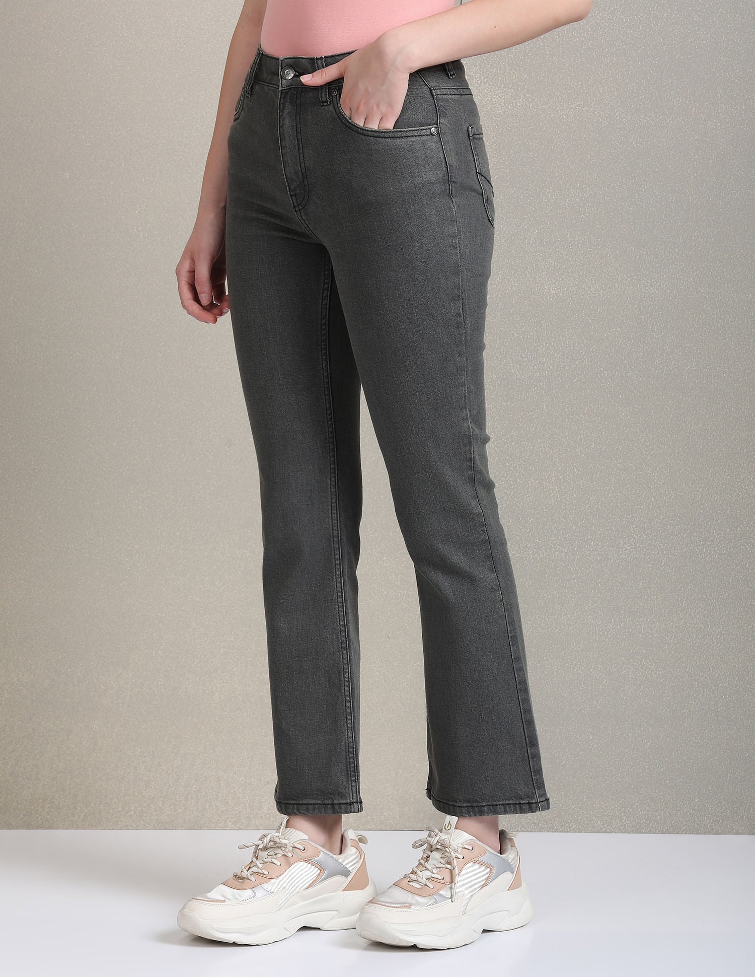 Boot Cut Fit Grey Jeans Grey - U.S. POLO ASSN. | Large